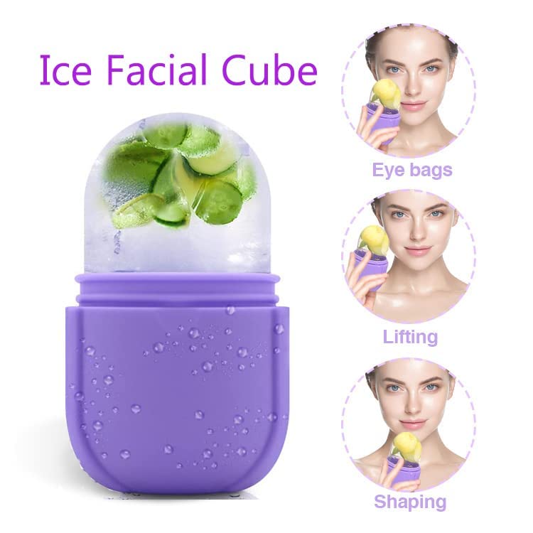 Upgraded M-SIS Ice Roller for Face & Eye Relief - Cooling Facial Massage Tool for Puffiness, Wrinkles & Skin Tightening - Gua Sha Ice Cube & Silicone Mold for At-Home Spa & Beauty Routine