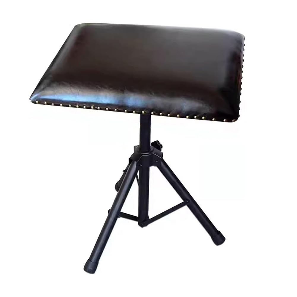 Professional Handmade Ergonomic Tattoo Armrest Stand - Adjustable Height Portable Leg Rest with Sponge Pad for Tattoo Studio | Copper Nails Included | Perfect for Tattoo Artists, Home Studios & Professional Tattoo Shops
