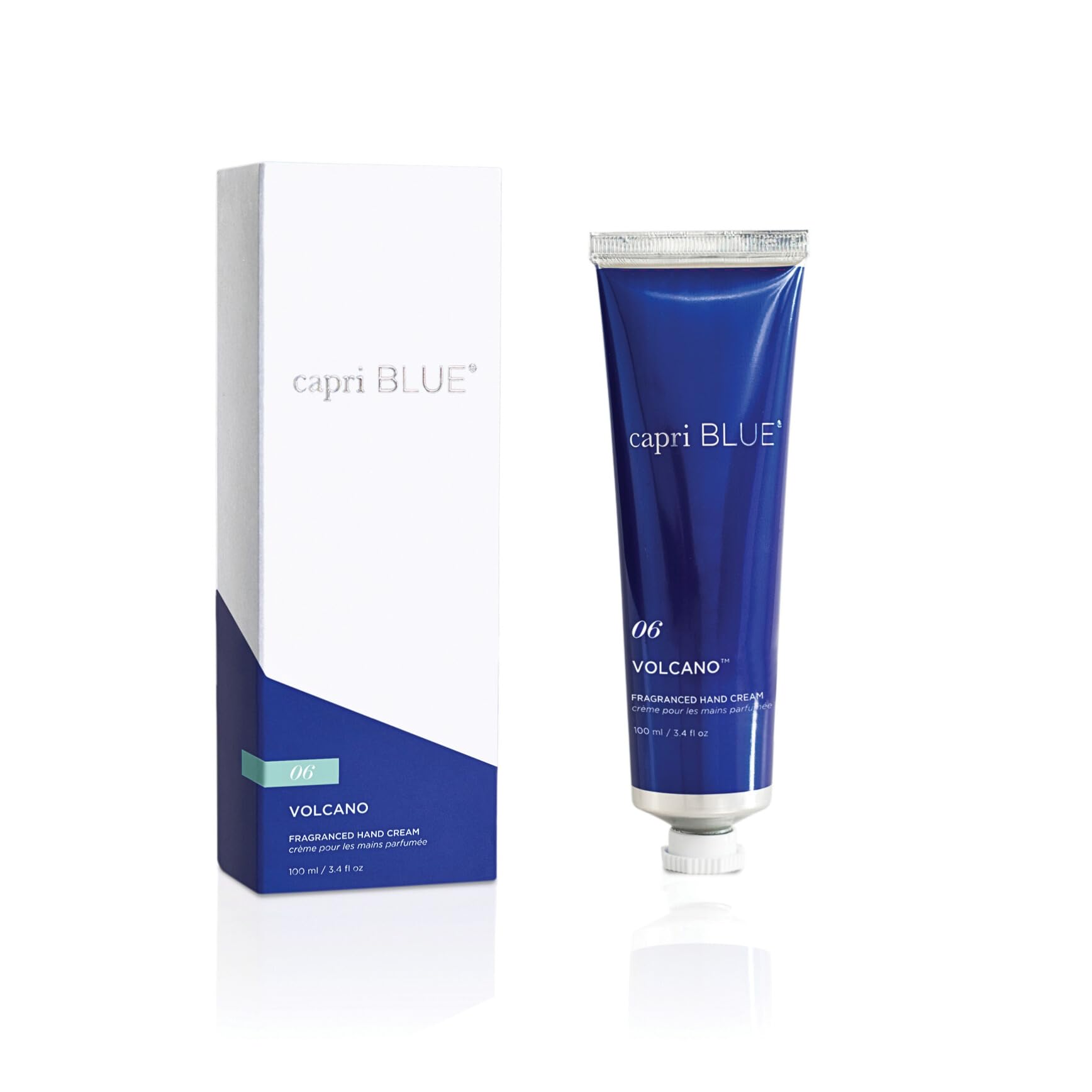 Capri Blue Hand Cream for Dry Cracked Hands - Moisturizing Lotion with Jojoba Oil & Shea Butter - Travel Size Hand Cream (3.4 Oz) - Paraben Free, Sulfate Free, Vegan & Cruelty-Free - Perfect for Winter Care, Office Use & On-the-Go Hydration