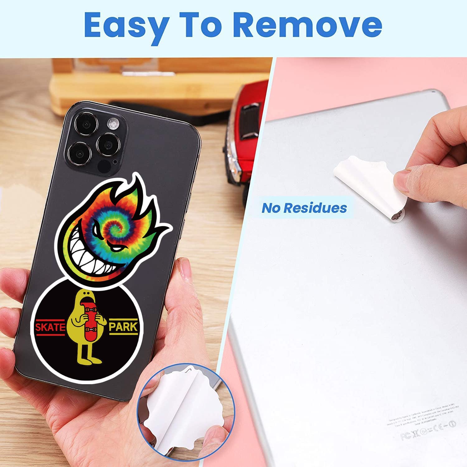 100Pcs Waterproof Skateboard Stickers Pack - Durable Vinyl Decals for Laptop, Water Bottle, Suitcase & Phone - Cool Skateboarding Stickers for Teens, Boys & Adults - Perfect for DIY Decor, Gifts & Personalizing Gear