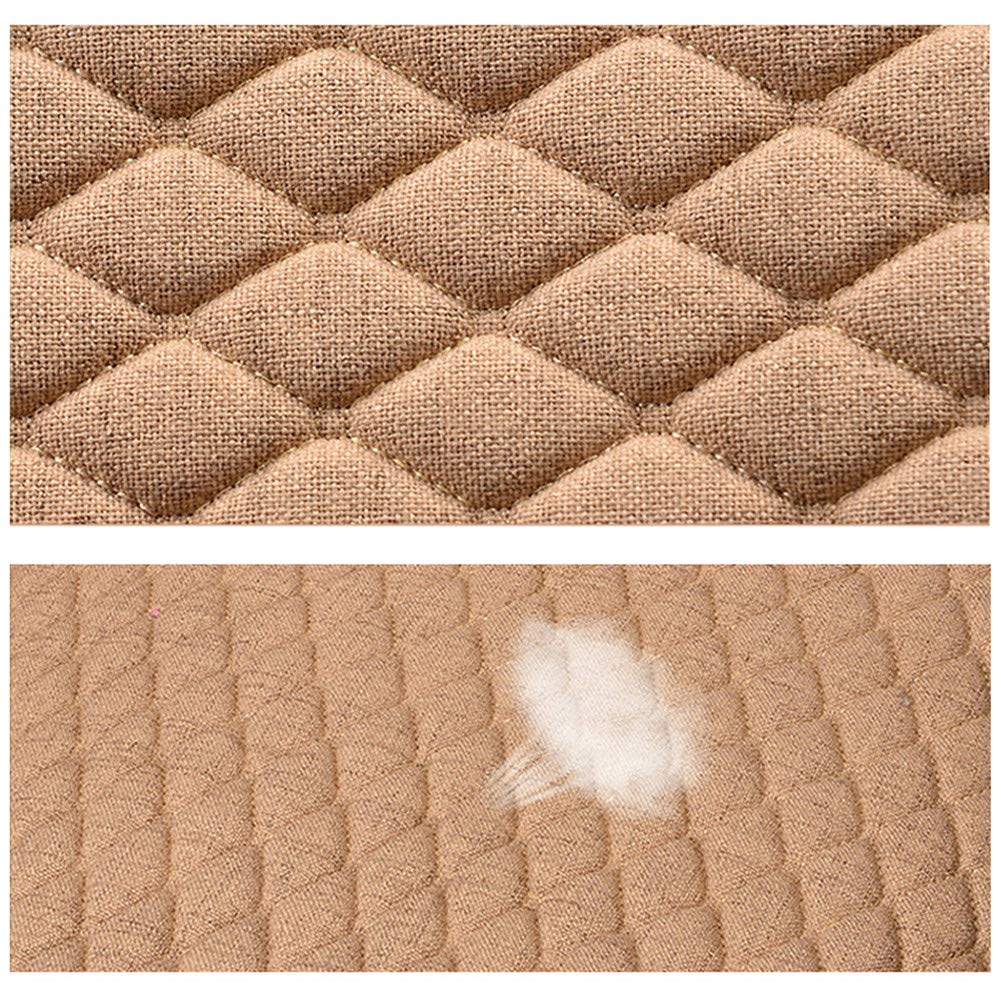 Breathable Linen Car Seat Cover Set - Universal Fit Seat Cushion Protector Pad Mat for Cars, SUVs & Trucks (Set of 3, Grey) | Perfect for Summer Driving, Road Trips & Protecting Leather Seats
