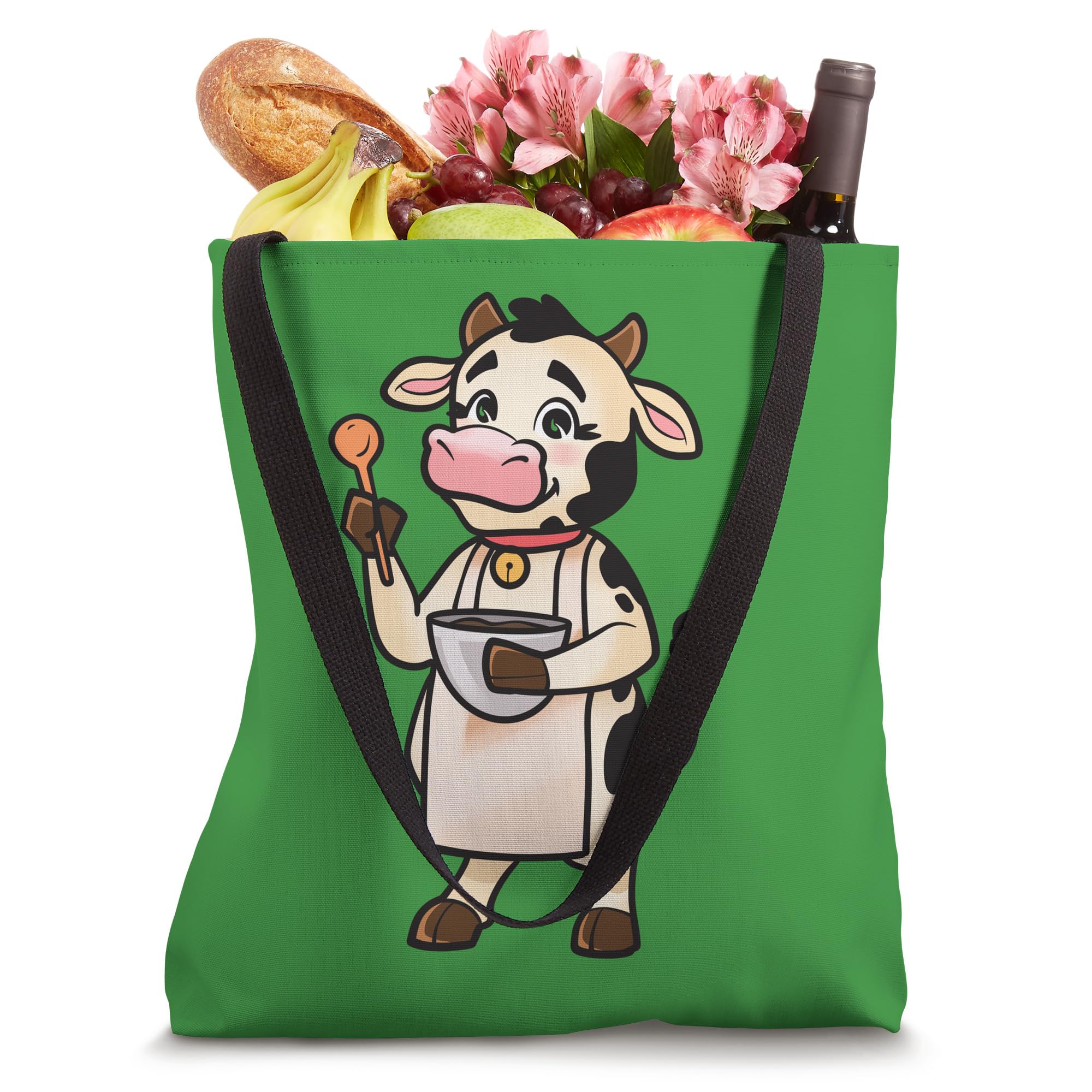 Stylish and Durable Boiling Cow Tote Bag - Large Reusable Shopping Bag for Women, Groceries, Beach, Work & Travel - Trendy Eco-Friendly Cotton Canvas Carryall