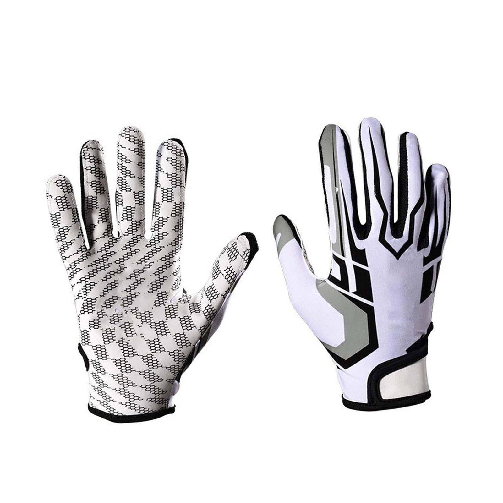 Best Football Receiver Gloves for Men - Grip-Enhancing Touch Gloves for Football, Rugby & Training (Size L) - Perfect for Game Day, Practice & Outdoor Sports