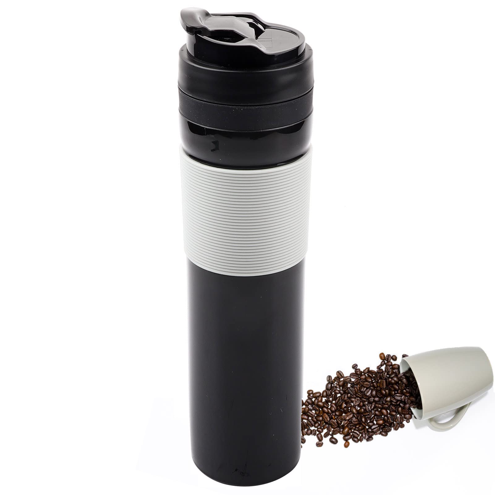 350ml Portable Insulated Water Bottle - Leakproof Travel Coffee & Tea Thermos for Hiking, Camping, Gym - BPA Free Stainless Steel Vacuum Flask for Hot & Cold Drinks