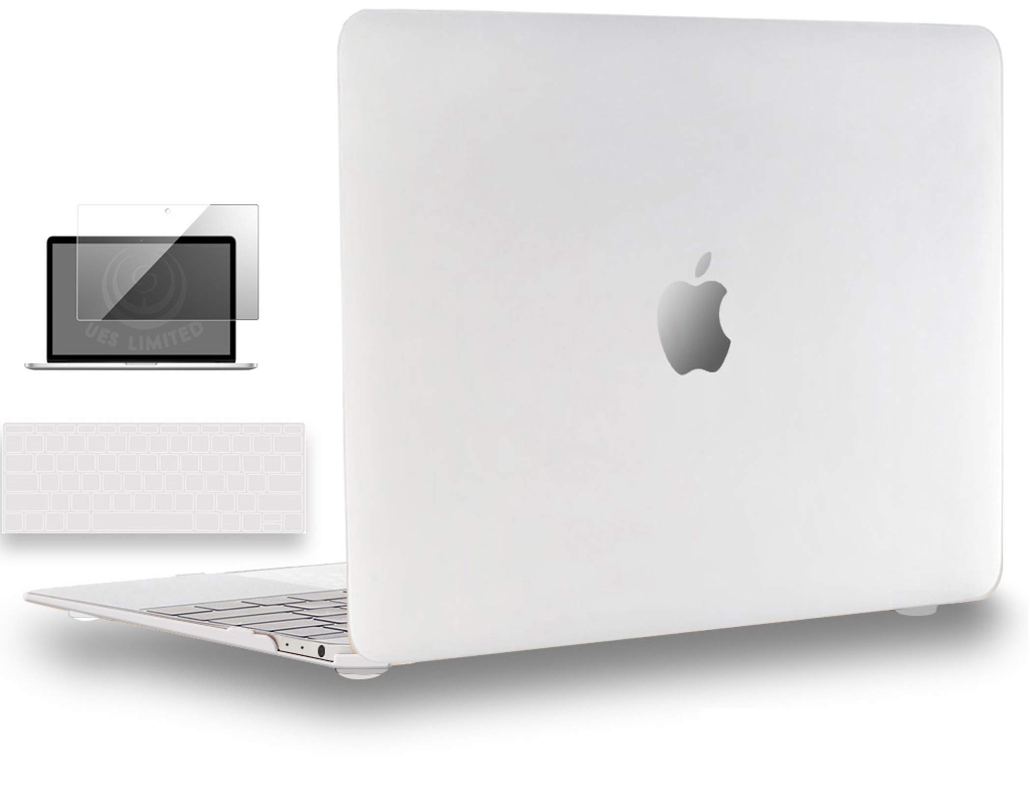 UESWILL 3-in-1 Matte Hard Shell Protective Case for MacBook 12-inch Retina Display A1534 - Includes Keyboard Cover & Screen Protector | Perfect for Work, Travel & School Use