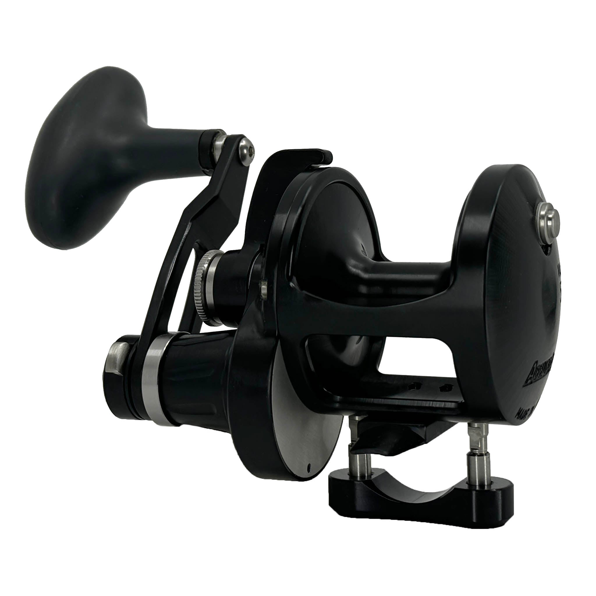 Accurate Valiant Matte Black Lever Drag Fishing Reel - Saltwater & Freshwater Fishing Gear for Offshore, Inshore, and Surf Casting