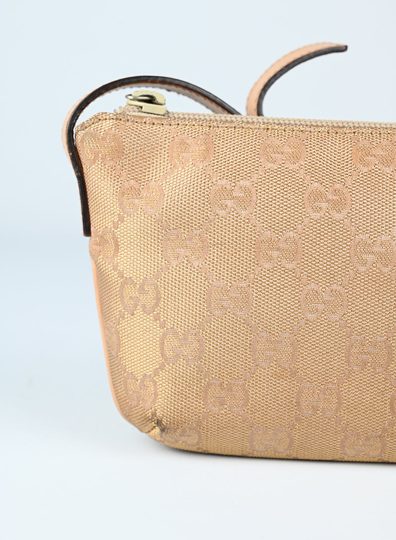 Gucci Pink Gold Fabric Handbag for Women - Elegant Designer Tote for Work, Travel & Everyday Use