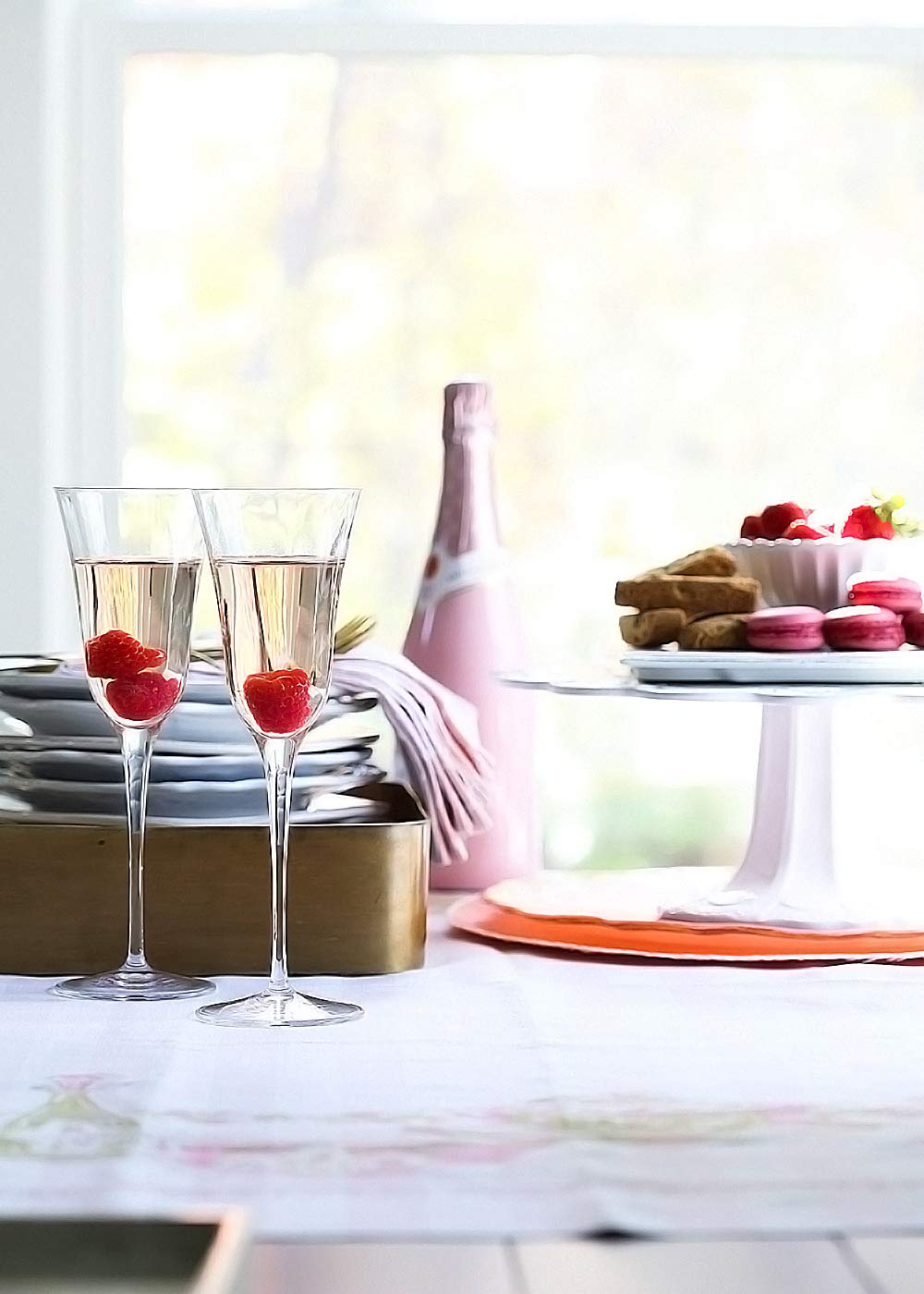 Vietri Baroque Glass White Cake Stand Pedestal - 12.25