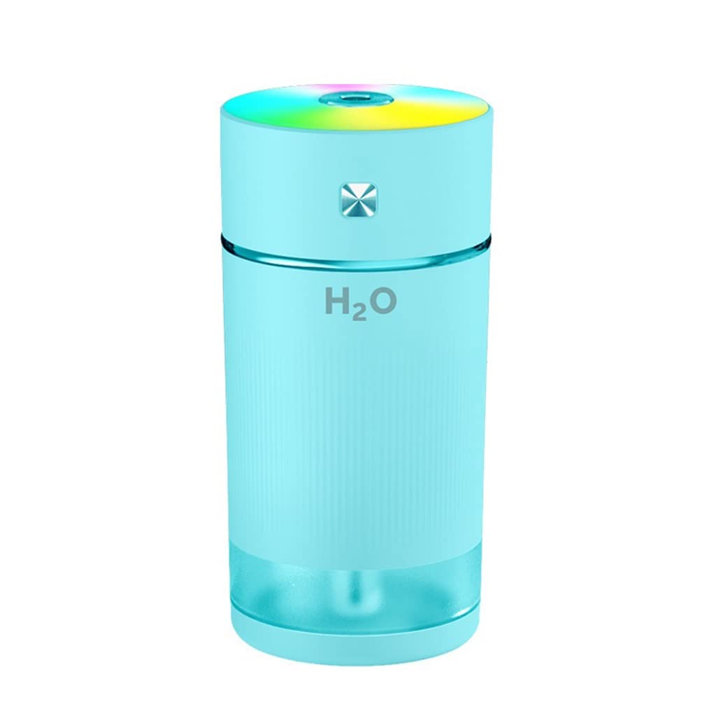 yestGE Mini Cool Mist Humidifier - Ultrasonic Humidifier & Aromatherapy Diffuser for Home, Office, Bedroom, Car - 7 Color LED Lights, 2 Spray Modes, Auto Shut-Off - Perfect for Dry Air Relief, Baby Nursery, Travel & Workspace