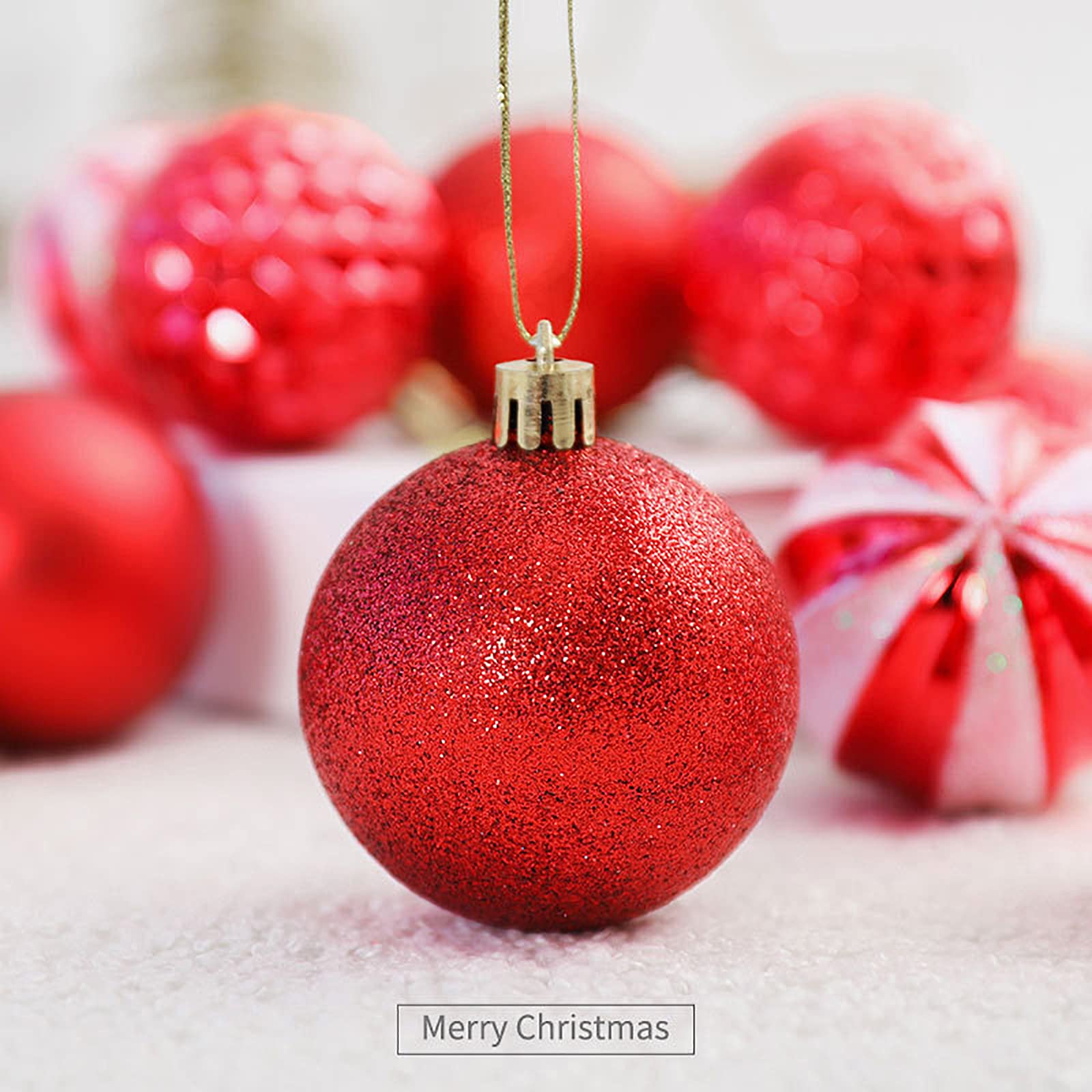 16pcs Shatterproof Christmas Ball Ornaments - 60mm Large Holiday Decorations for Christmas Tree, Wedding & Party | Durable Xmas Tree Decor for Indoor & Outdoor Festive Celebrations