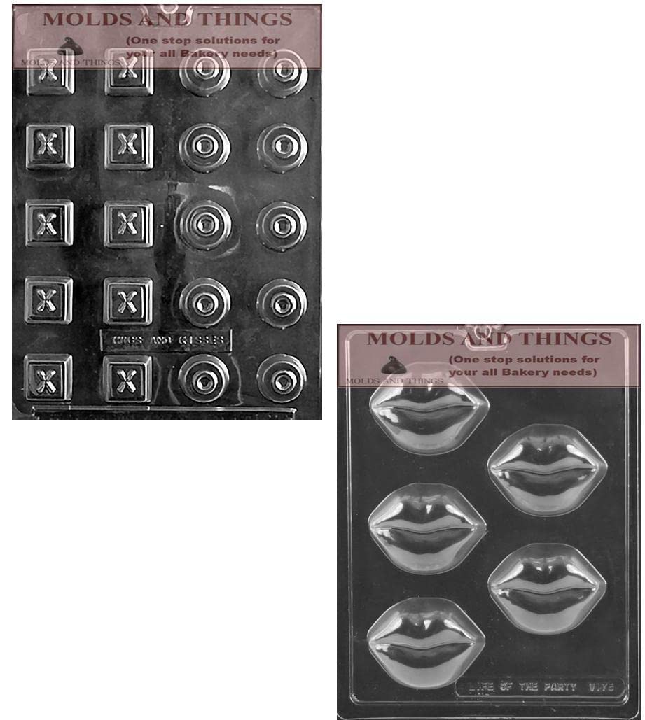 Valentine's Chocolate Candy Mold - Kiss & Hug for Baking & Gifts