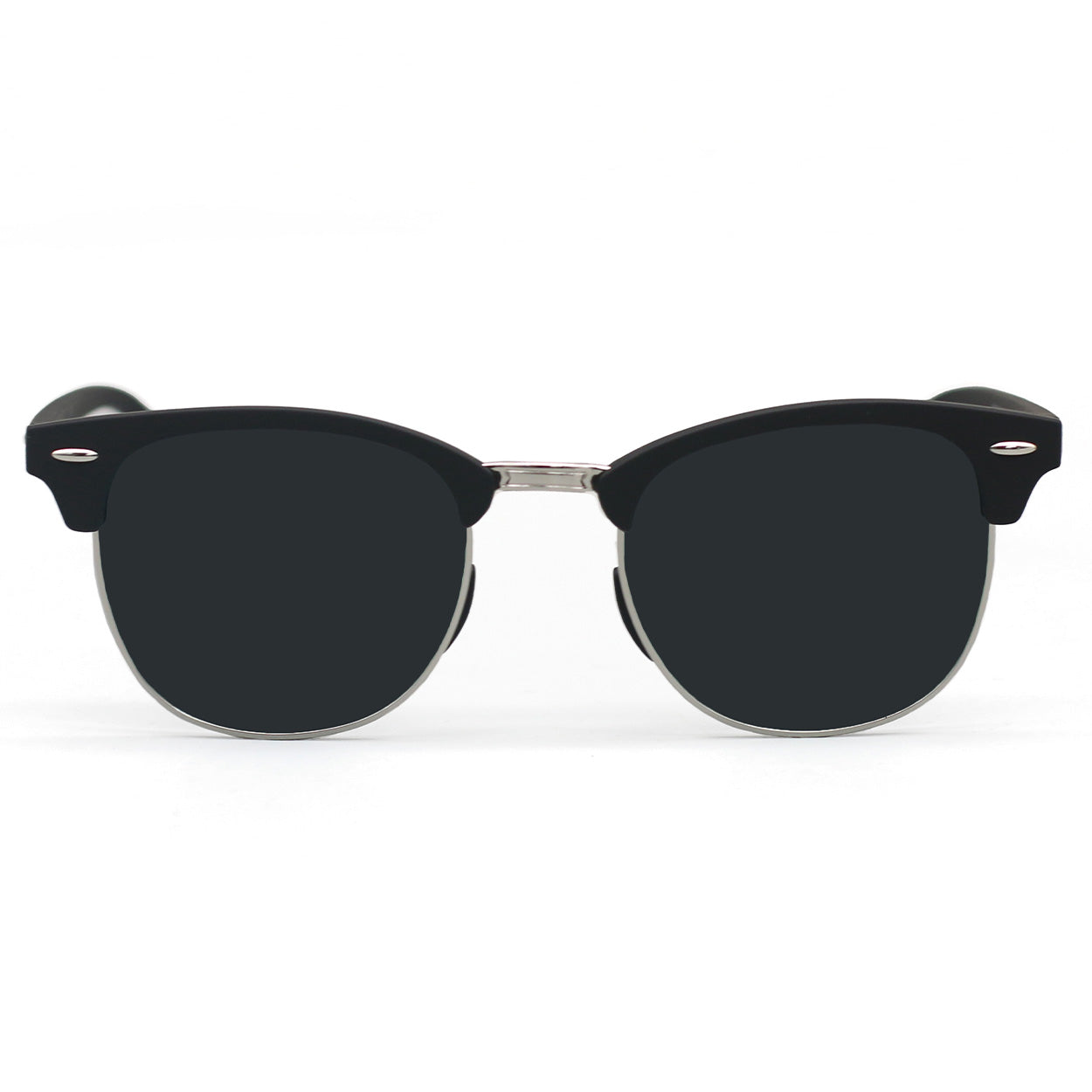 Black Clubmaster Sunglasses for Men & Women – Classic Retro Style, UV Protection – Perfect for Driving, Outdoor Activities & Fashion Accessories