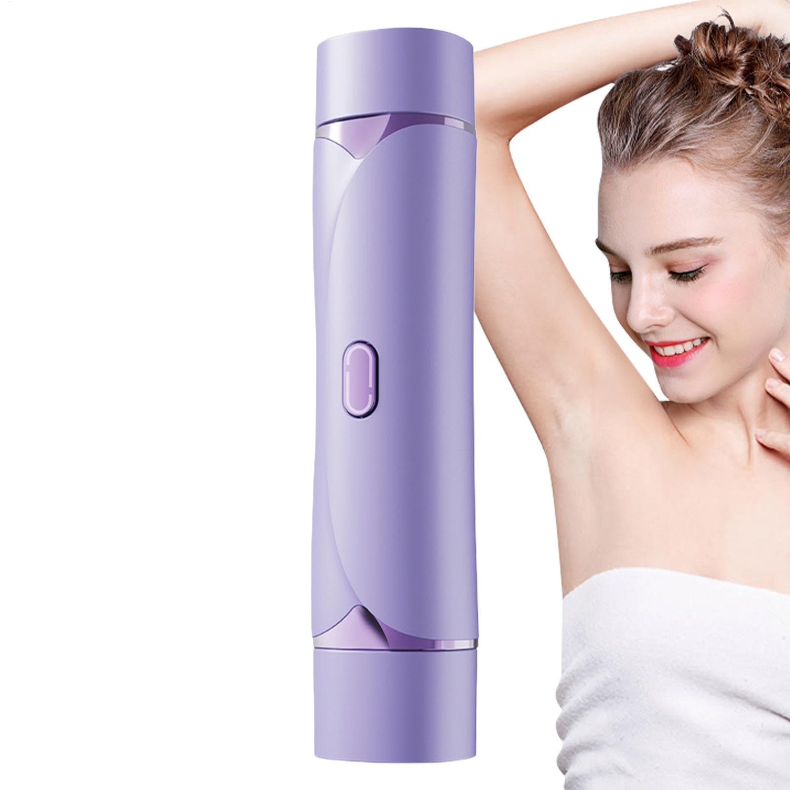 Women's Bikini Trimmer & Electric Razor - Dual Head Pubic Hair Shaver with Type-C Fast Charging | Cordless Body & Face Hair Removal for Smooth Skin | Perfect for Travel, Gym & Sensitive Areas