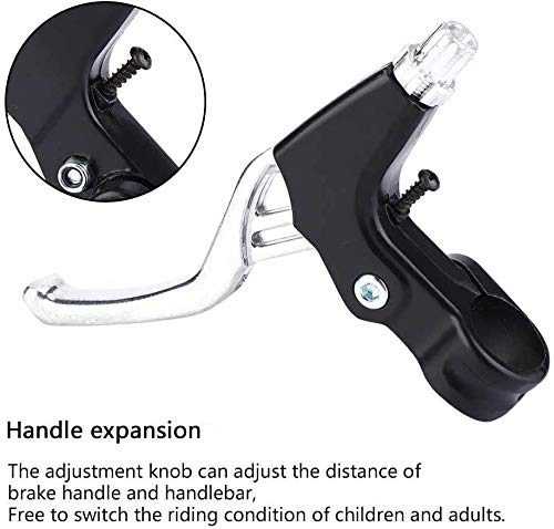 Yiio 1 Pair Universal Aluminum Alloy Bike Brake Levers - Fits Mountain Bikes, Kids Bikes, Folding Bikes, MTB & BMX (2.2cm Diameter) | Durable Handlebar Brake Levers for Cycling Safety & Comfort