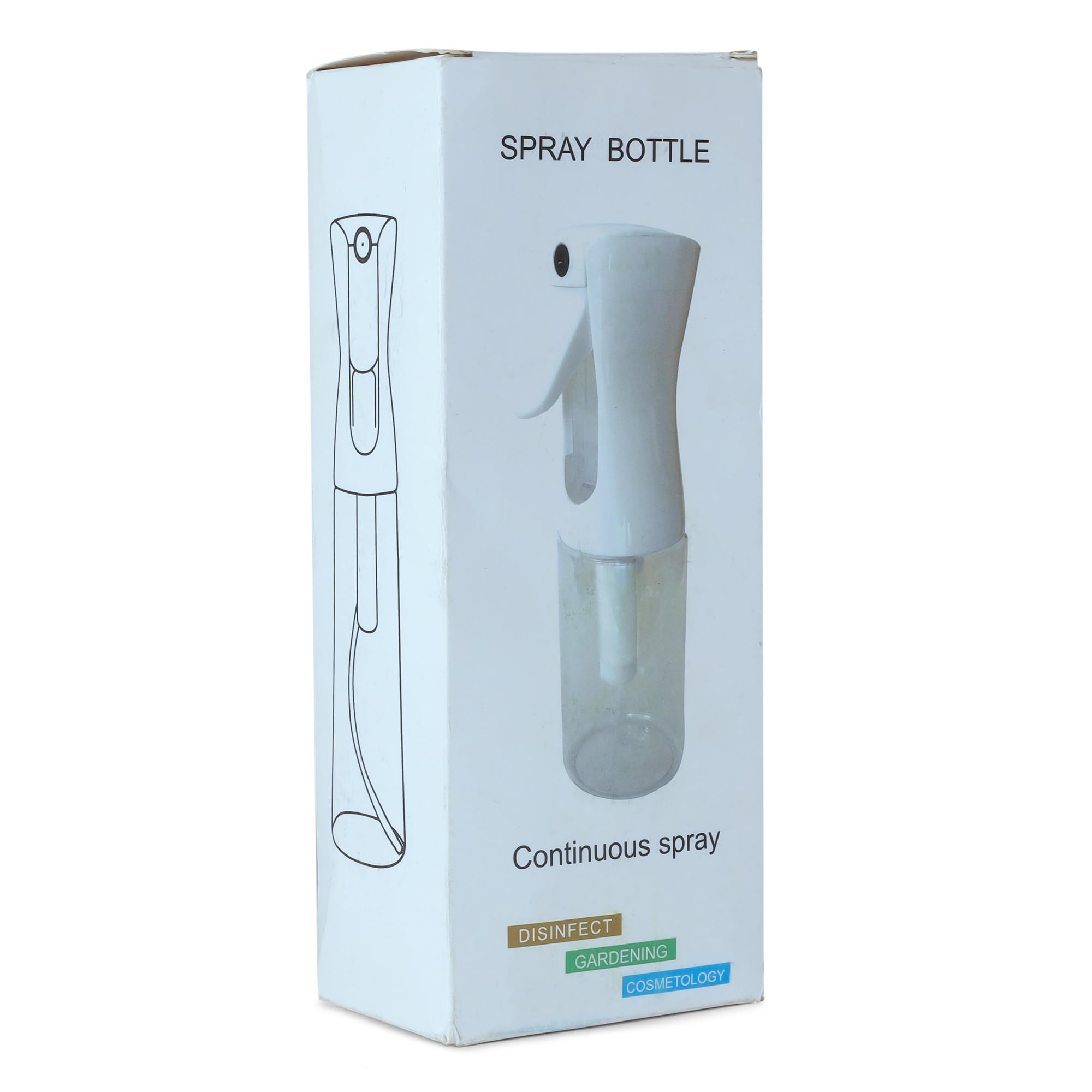 D-DIVINE Ultra Fine Continuous Spray Bottle - Durable Empty Water Mister for Hairstyling, Plants, Cleaning, Cooking & Skin Care | Perfect for Salon, Home, Garden & Travel Use (Pink)
