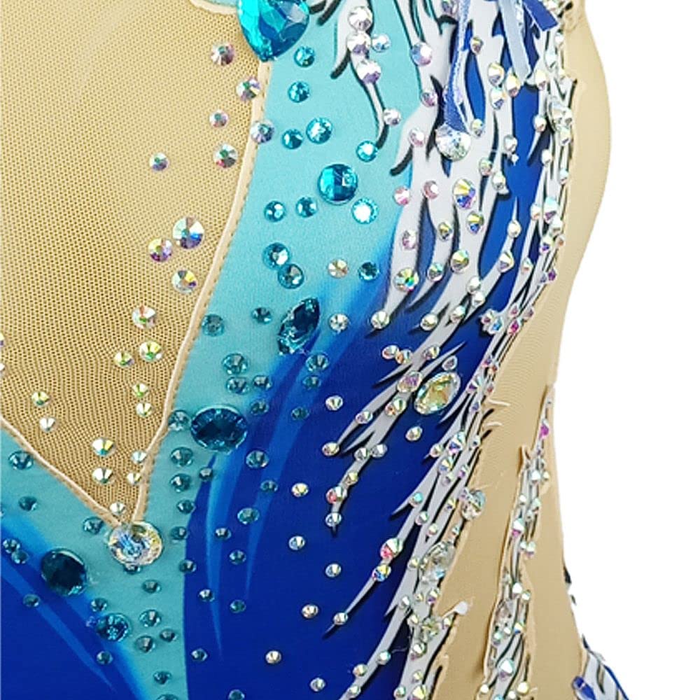 LIUHUO Artistic Gymnastics Leotards for Girls & Women - Competition Rhythmic Dance Leotard with Sparkle Design - Perfect for Gymnastics, Ballet, Dance Performances & Recitals