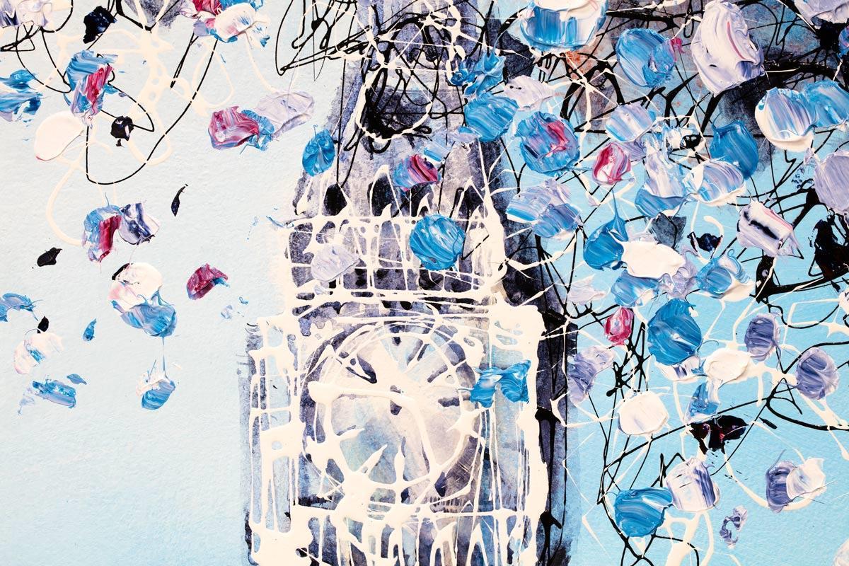 Original Winter Walk Painting - Handmade Artwork for Home Decor, Office & Gift Ideas | Perfect for Living Room, Bedroom & Holiday Presents