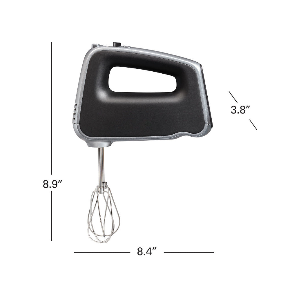 Proctor Silex 62501 5-Speed Electric Hand Mixer with Turbo Boost - Perfect for Baking Cakes, Cookies & Whipping Cream at Home