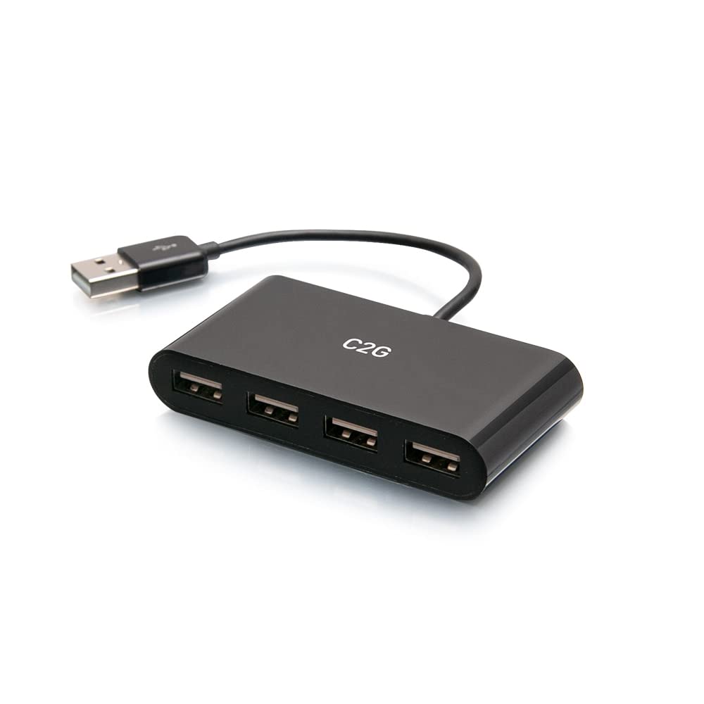 4-Port USB 2.0 Hub for Dell, MacBook, PC - Home & Office Use