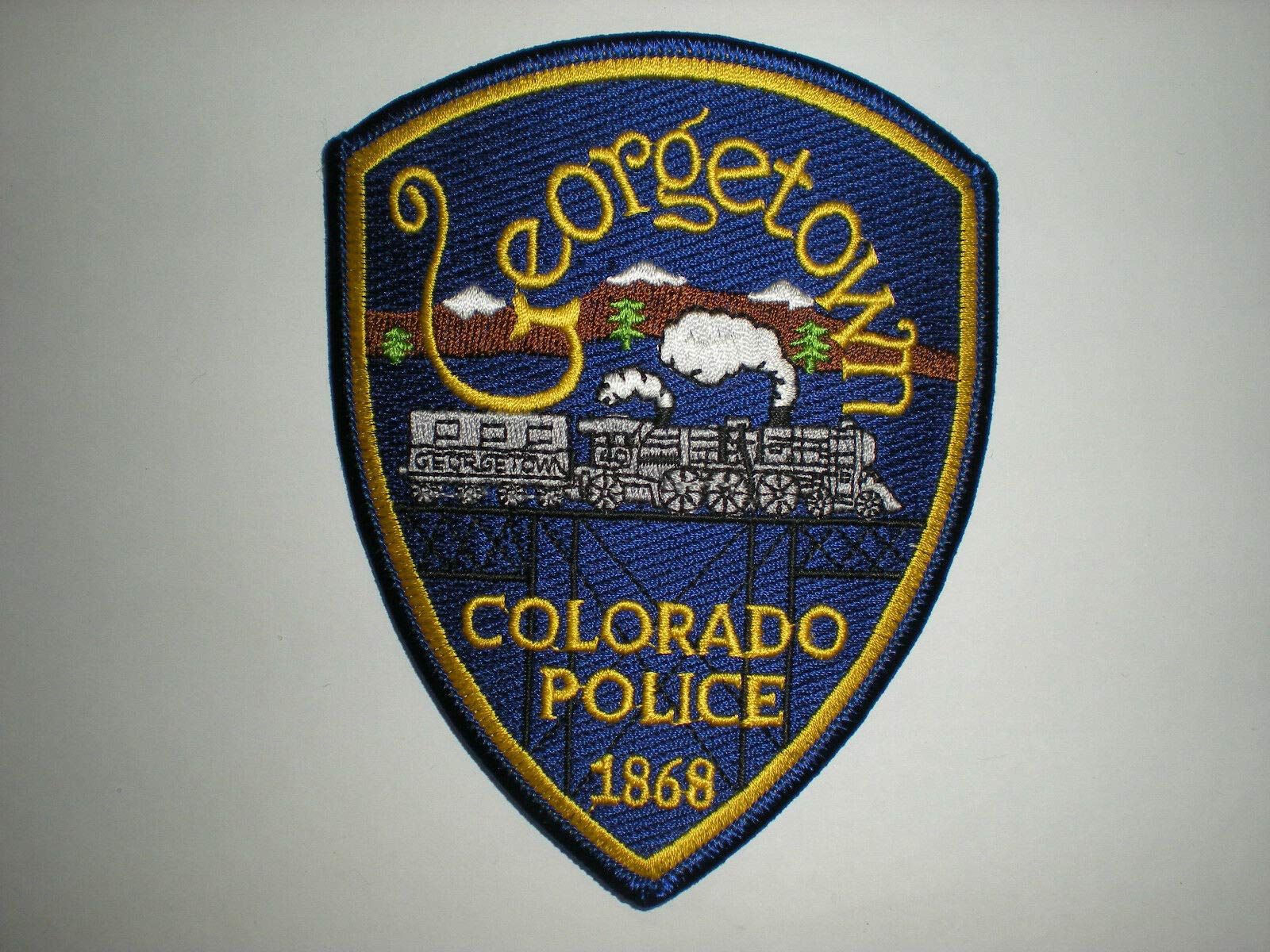 Custom Embroidered Patches for Women & Men - Georgetown Colorado Police Department Design - Perfect for Jackets, Hats, Bags & Uniforms