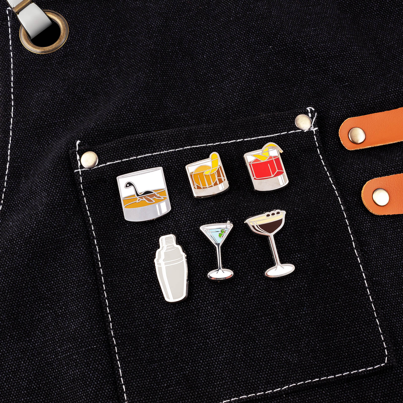 Vintage Cocktail Enamel Pins Set - 12 Unique Designs for Bartenders & Cocktail Lovers - Perfect for Jackets, Hats, Bags & Gift Giving