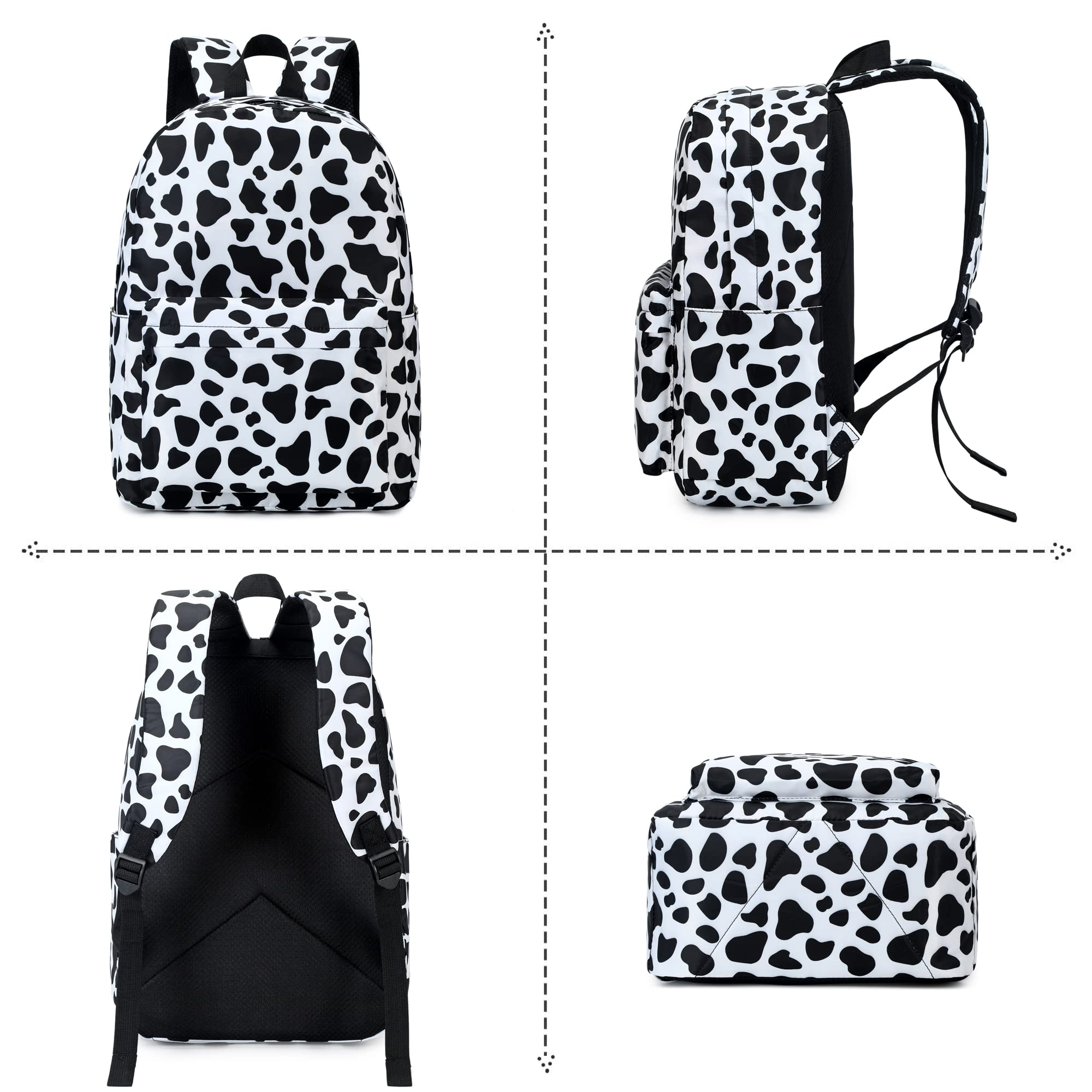 Girls School Backpack Set for Teens & Kids - Waterproof Bookbag with Lunch Box & Pencil Case - Perfect for School, Travel & Daily Use
