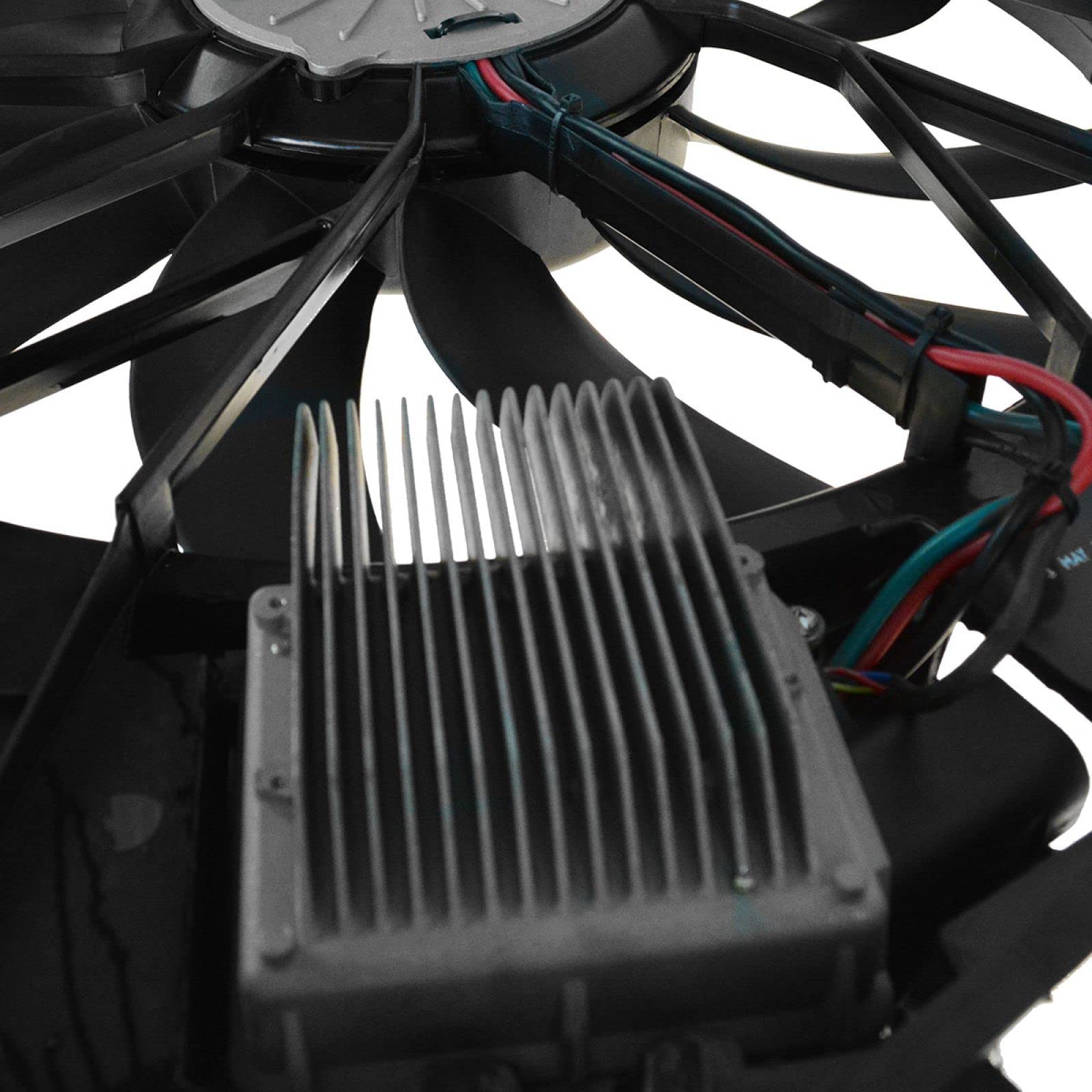 TRQ Radiator Cooling Fan Assembly Compatible with 2003-2006 Mercedes-Benz CL500, 2002 CL55 AMG, 2006 S350, 2001-2006 S430/S500, 2001-2002 S55 AMG (MB3115115) - High Performance Cooling Solution for Mercedes-Benz Luxury Sedans & Coupes