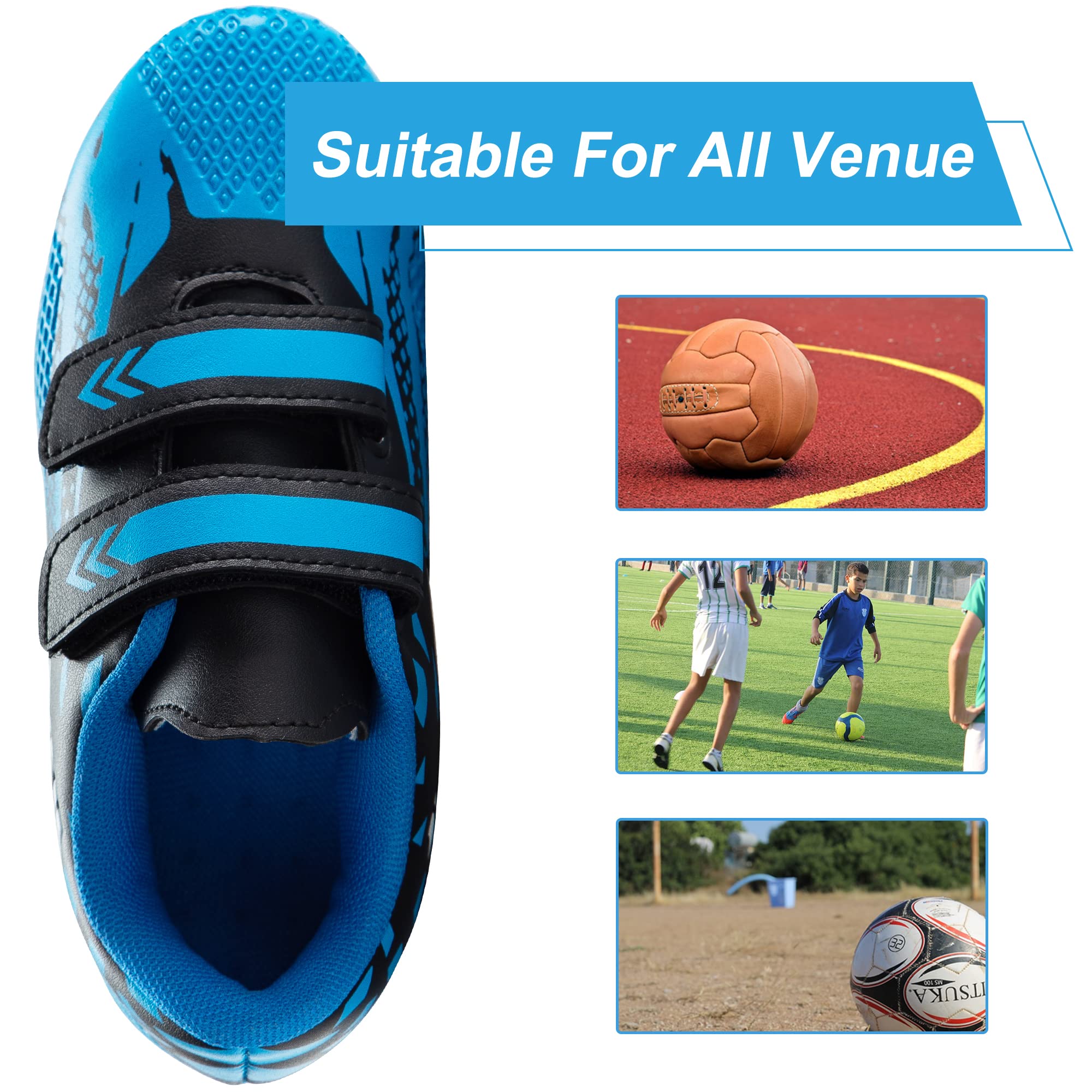 Kids Football Boots - Boys & Girls Soccer Cleats for Training, Running & Outdoor Sports | Unisex Youth Athletic Shoes for Football, Soccer & Sneakers