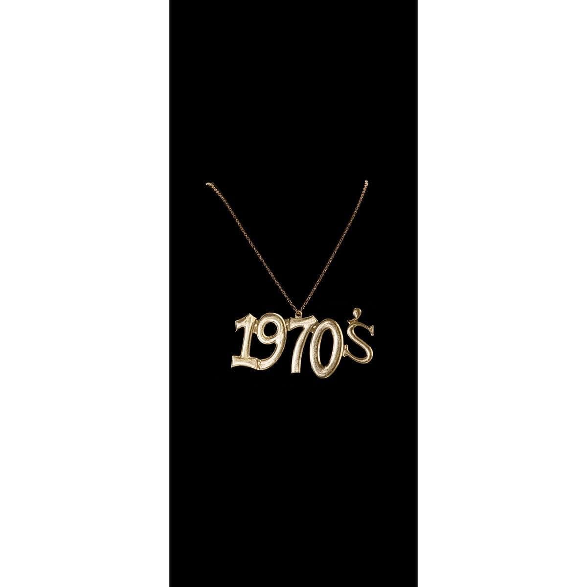 Vintage 1970s Chain Necklace for Women - Retro Gold Plated Layering Necklace - Perfect for Boho, Hippie, and Everyday Fashion Accessories