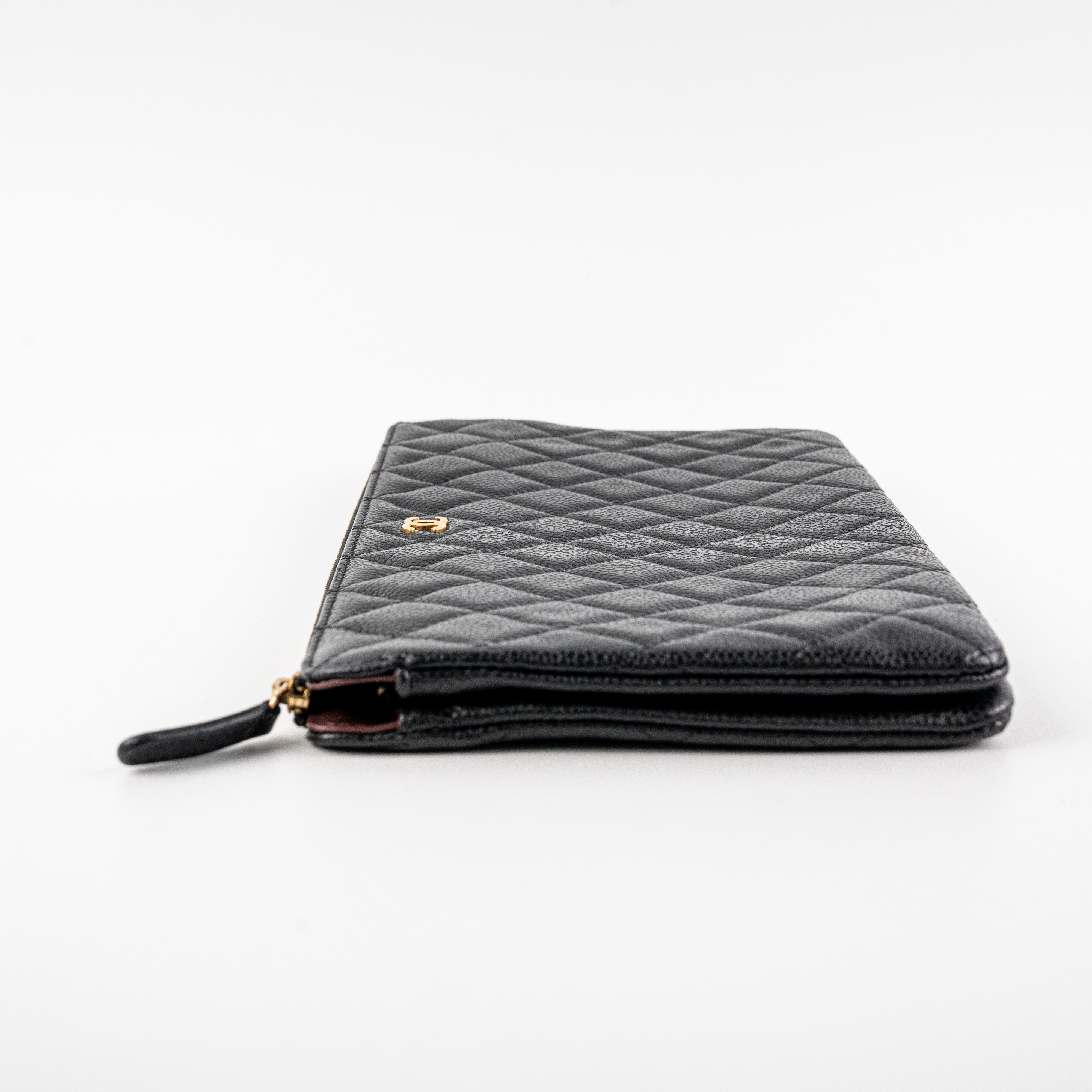 Chanel Quilted Caviar Leather Small Crossbody Clutch Bag - Black Luxury Designer Handbag for Women | Perfect for Evening Parties, Weddings & Special Occasions