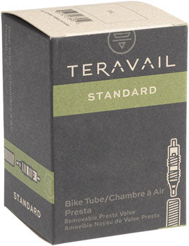 Teravail 700x20 28mm Bike Tube with 80mm Presta Valve - Perfect for Road Bikes, Hybrid Bicycles & Commuting