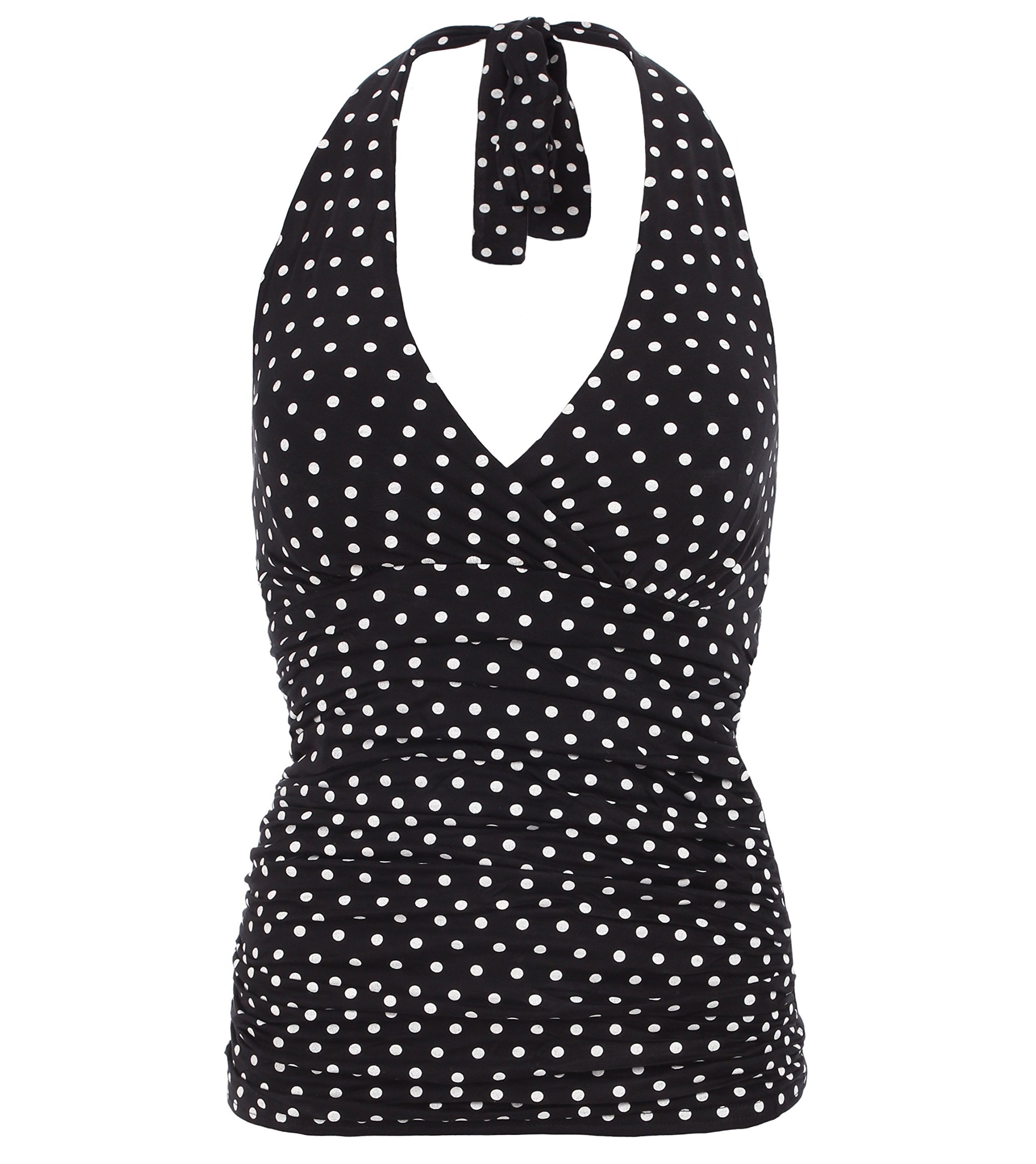 Women's Slim Fit Halter Neck Top - Sexy Stretchy Bodycon Shirt for Night Out, Party & Summer Fashion