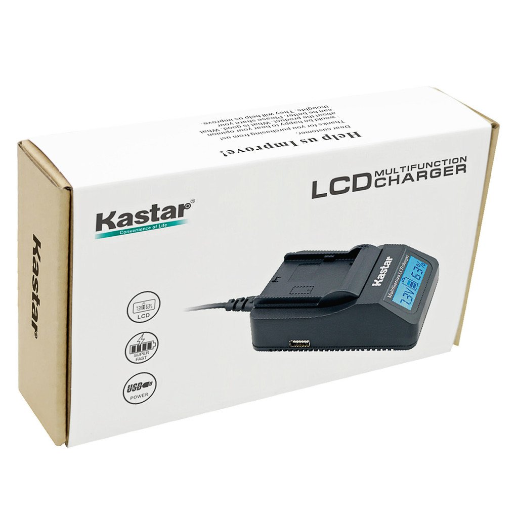 Kastar Ultra Fast Charger Kit (3-Pack) with BLM-5 Batteries for Olympus Digital Cameras - 3X Faster Charging, USB Portable Charging Function | Compatible with Olympus C-8080, C-7070, C-5060, E1, E3, E5, E300, E330, E500, E510, E520 | Perfect for Travel, Photography & Professional Use