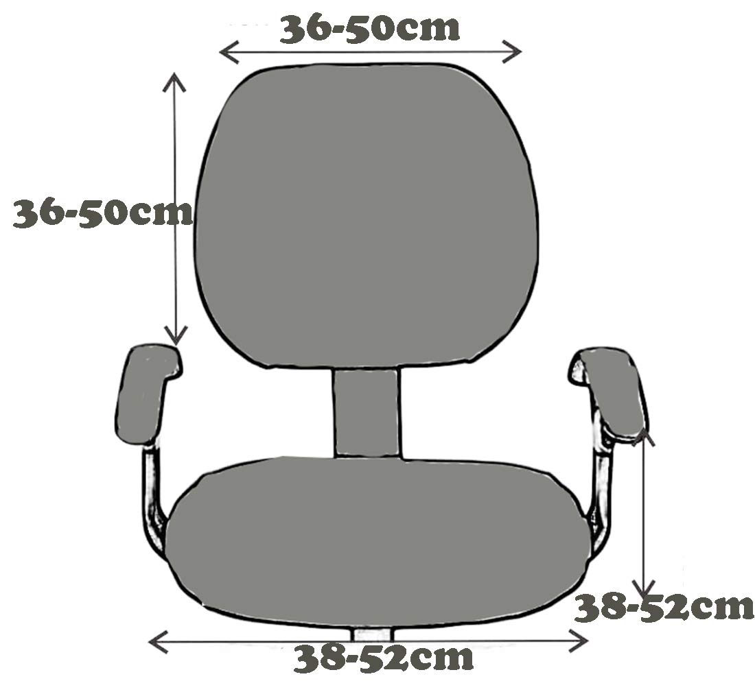 XNN Stretchable Universal Office Chair Cover - Breathable Mesh Computer Chair Slipcover for Home & Office Use (Black, Size T) | Perfect for Ergonomic Chairs, Gaming Chairs & Conference Room Seating