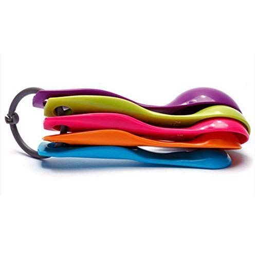 NYRWANA Colorful Measuring Spoons Set - 6-Piece Stainless Steel Kitchen Measuring Spoons for Cooking, Baking & Meal Prep | Perfect for Measuring Dry & Liquid Ingredients