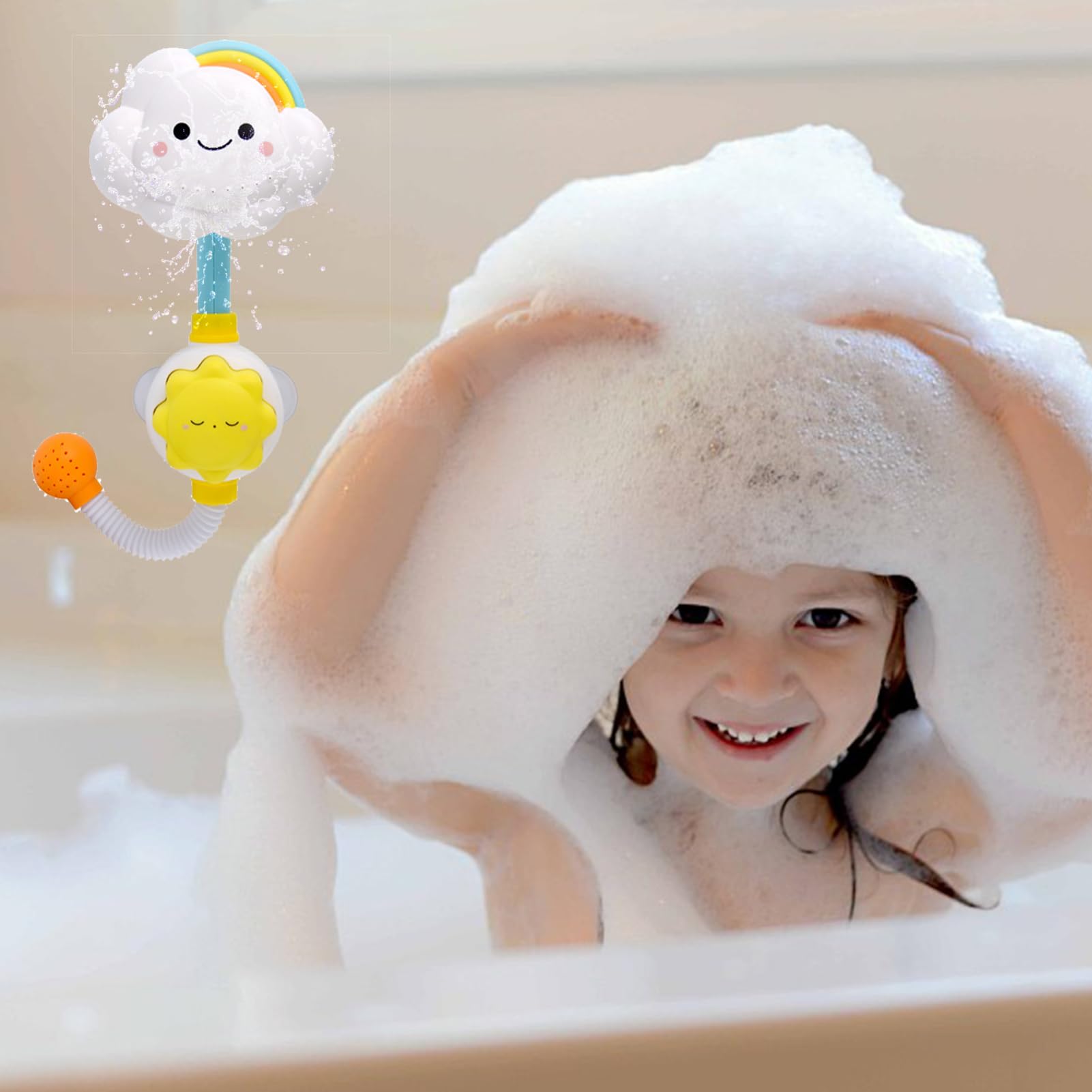 TOYANDONA 3-Piece Bath Toys Set for Kids - Fun Water Play Toys for Pool, Beach, Bathtub & Shower - Durable Floating Bathroom Toys for Toddlers & Babies (Perfect for Sensory Play & Bath Time Fun)