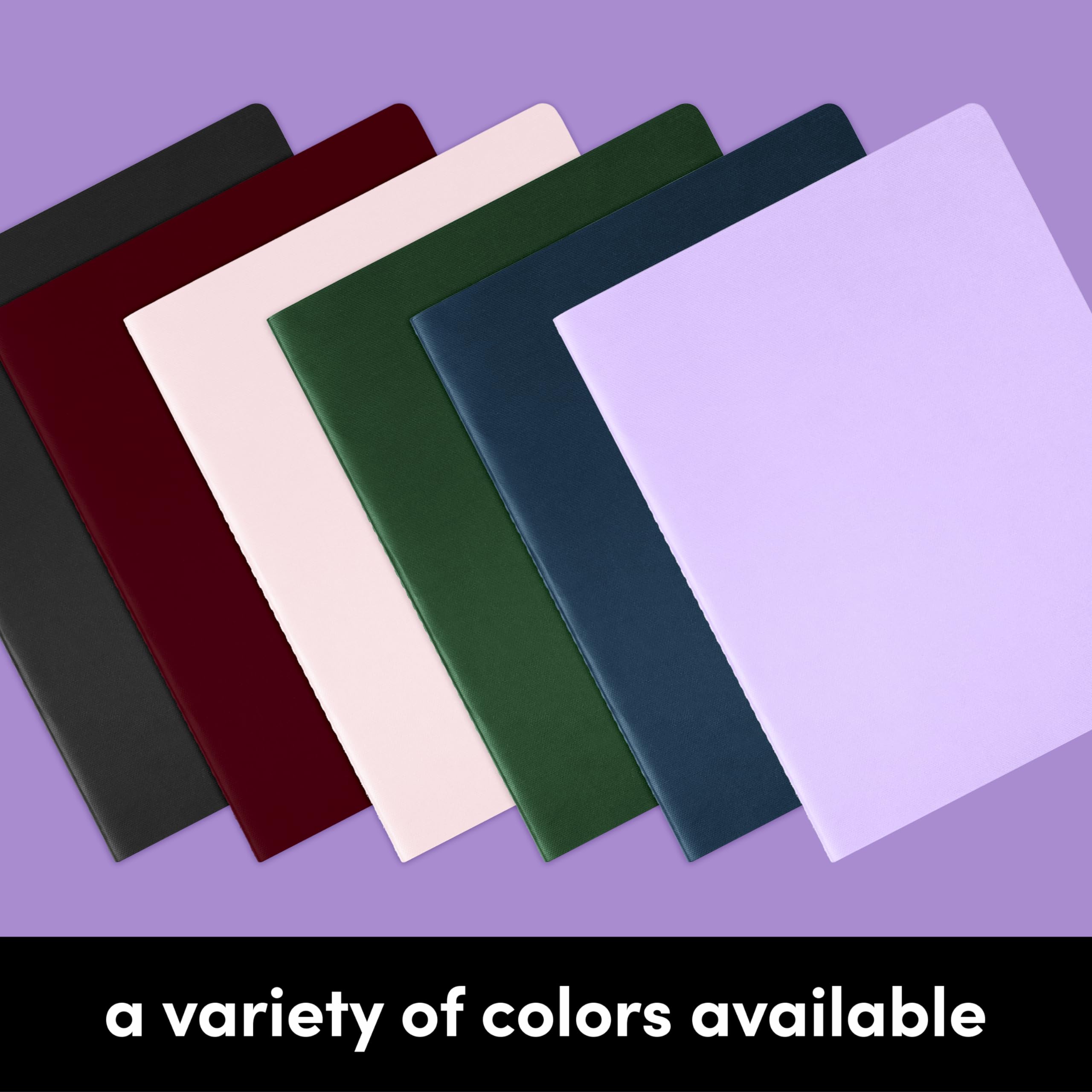 Premium Soft Cover Lined Journal Notebook 2-Pack - 100 College Ruled Pages (7.5