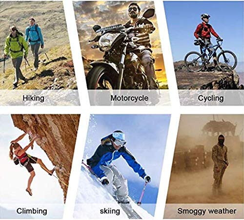 3 Hole Full Face Mask for Men & Women - Breathable Thin Balaclava for Motorcycle, Bike, Hunting, Cycling, Skiing & Outdoor Sports - Cold Weather Protection Gear