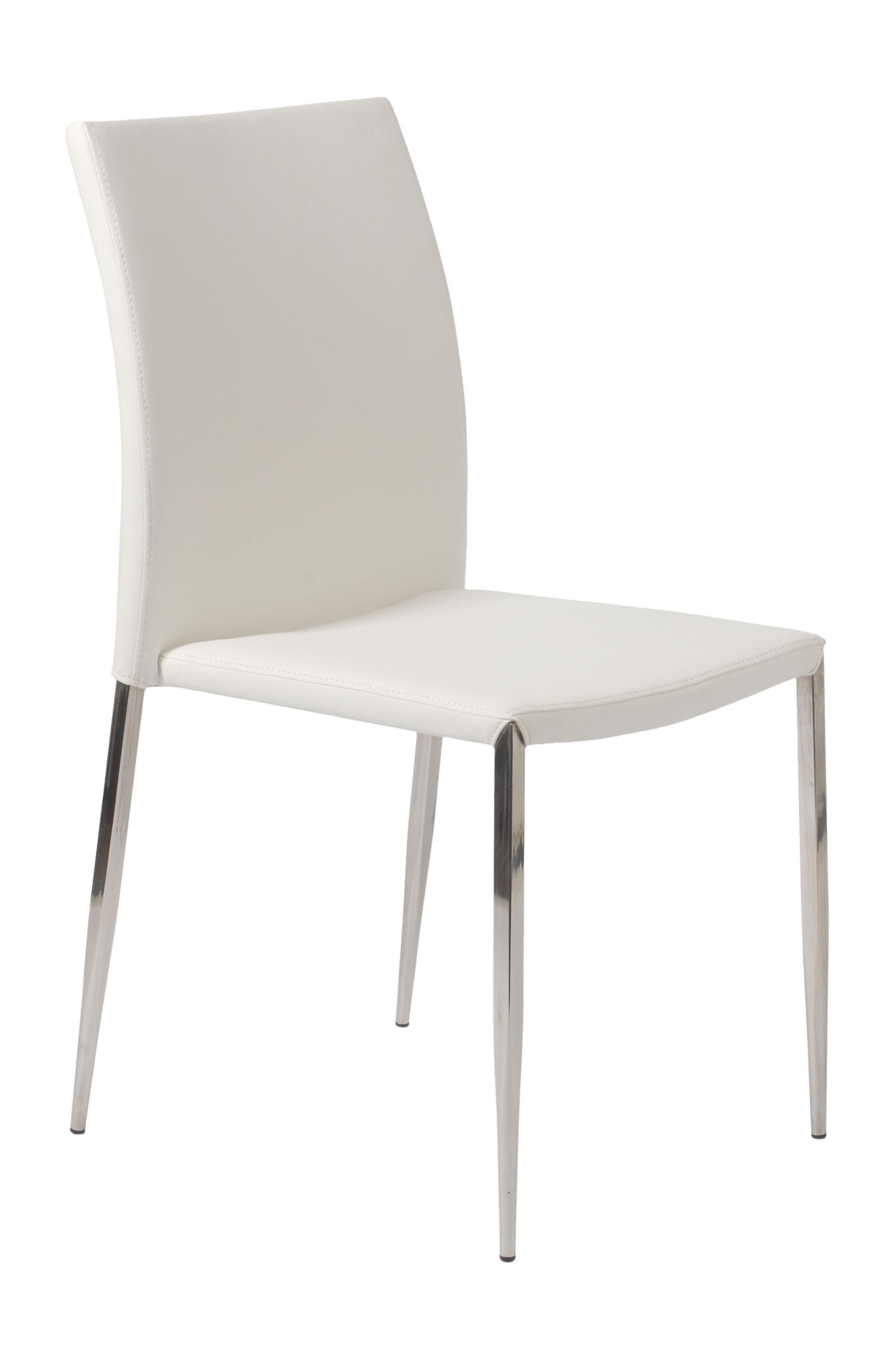 Euro Style Diana Stacking Chair - Modern Wooden Dining Chairs for Kitchen, Restaurant & Outdoor Patio - Set of 4 Stackable Chairs for Home & Commercial Use