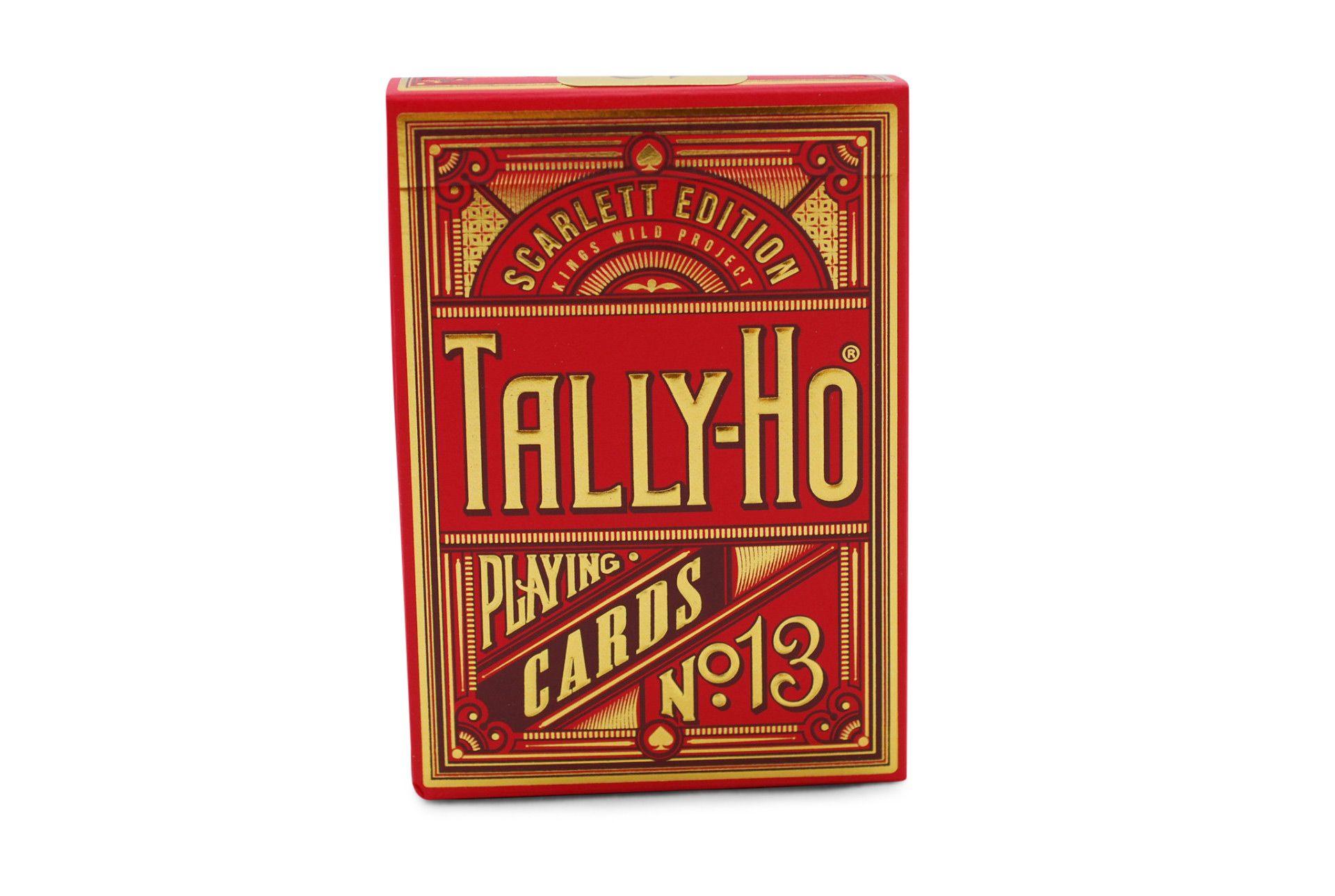 Scarlett Tally Ho Playing Cards - Premium Poker Size Deck for Magic Tricks, Cardistry & Casino Night - Perfect for Card Games, Collectors & Professional Performers