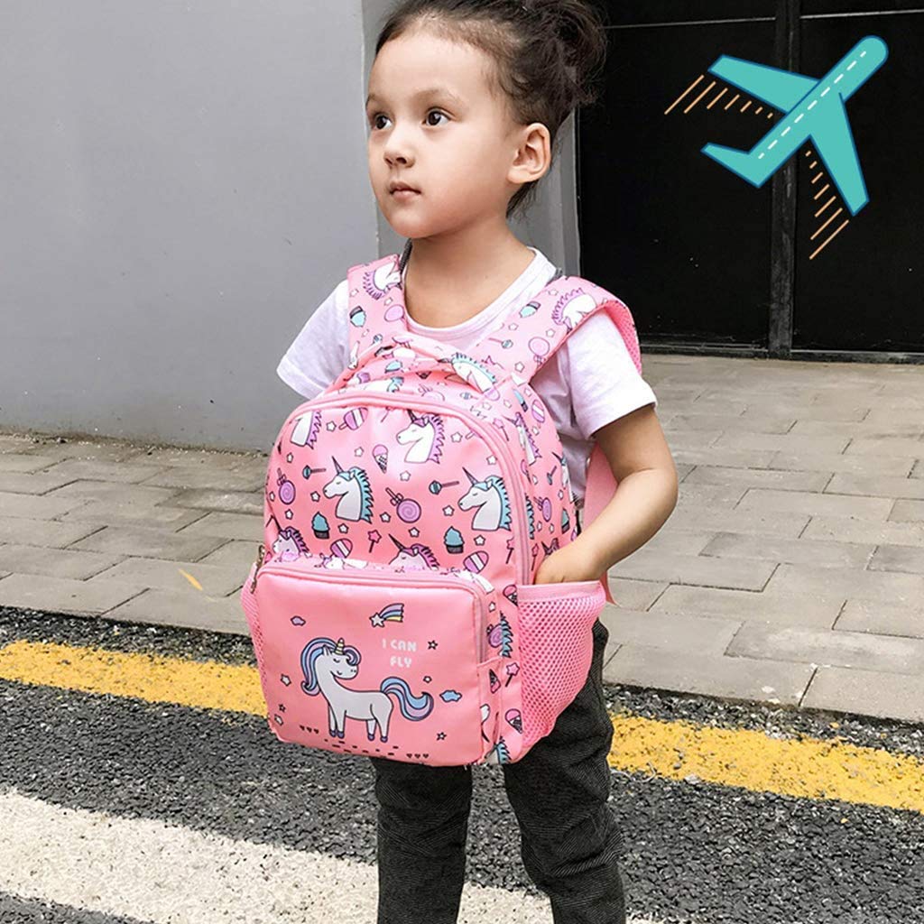 **Unicorn Backpack for Girls - Cute Lightweight Toddler School Bag with Adjustable Chest Strap | Perfect for Preschool, Daycare & Travel**