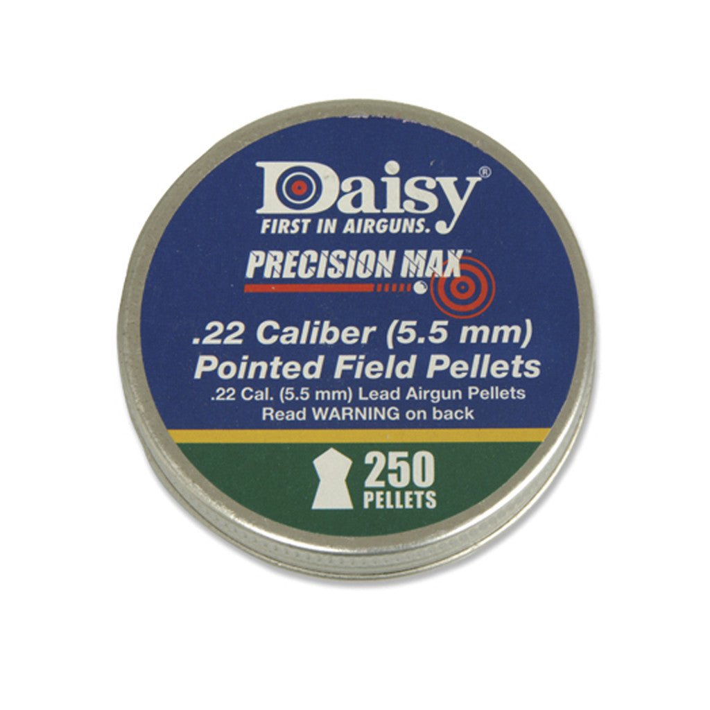 Daisy PrecisionMax Pointed Pellets .22 Caliber - High Accuracy Airgun Ammo for Target Shooting & Small Game Hunting
