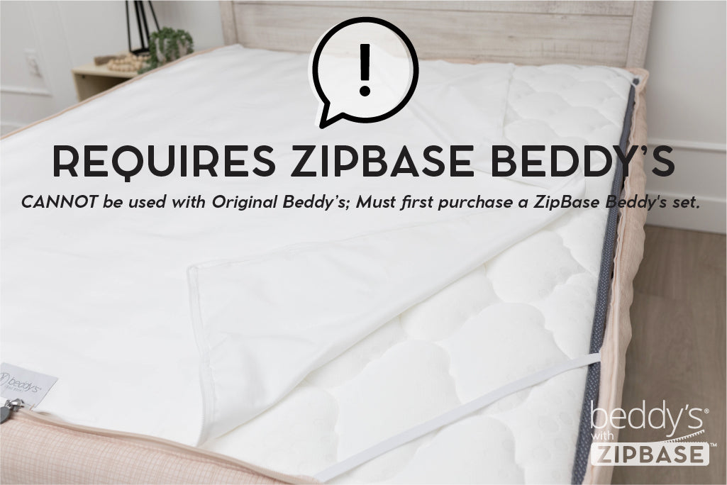 ZipBase Replacement Sheet - Durable & Comfortable Mattress Protector for All Bed Sizes | Waterproof, Hypoallergenic | Perfect for Home, Guest Room & Airbnb Use