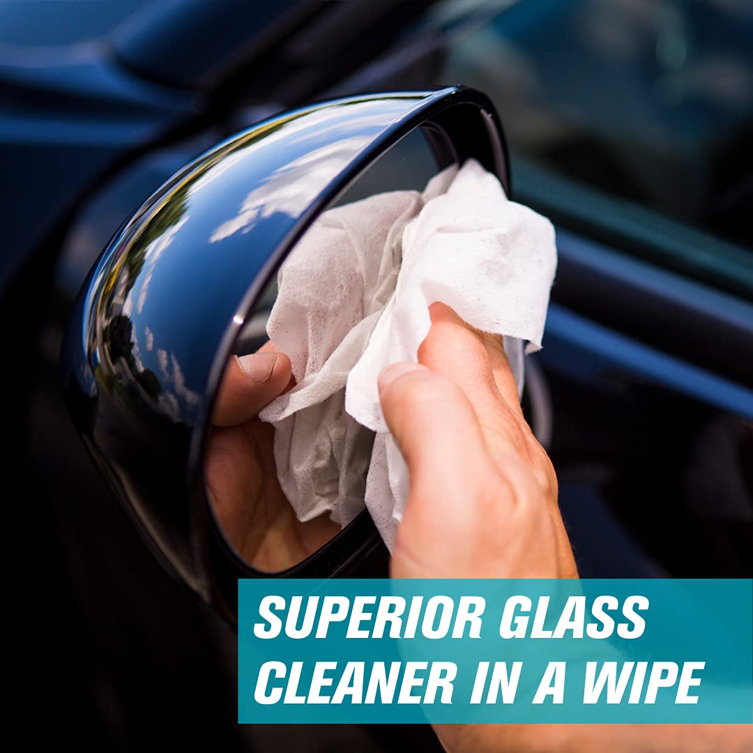 **Invisible Glass 90166-2PK Large Streak-Free Cleaning Wipes for Windows, Mirrors & Glass – Lint-Free, Ammonia-Free, Tint-Safe – 28 Wipes per Canister (Pack of 2) – Perfect for Home, Car & Office Cleaning**