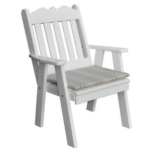 Royal English Style Polyester Upholstered Chair - Elegant Home & Office Seating for Living Room, Dining Room, or Study