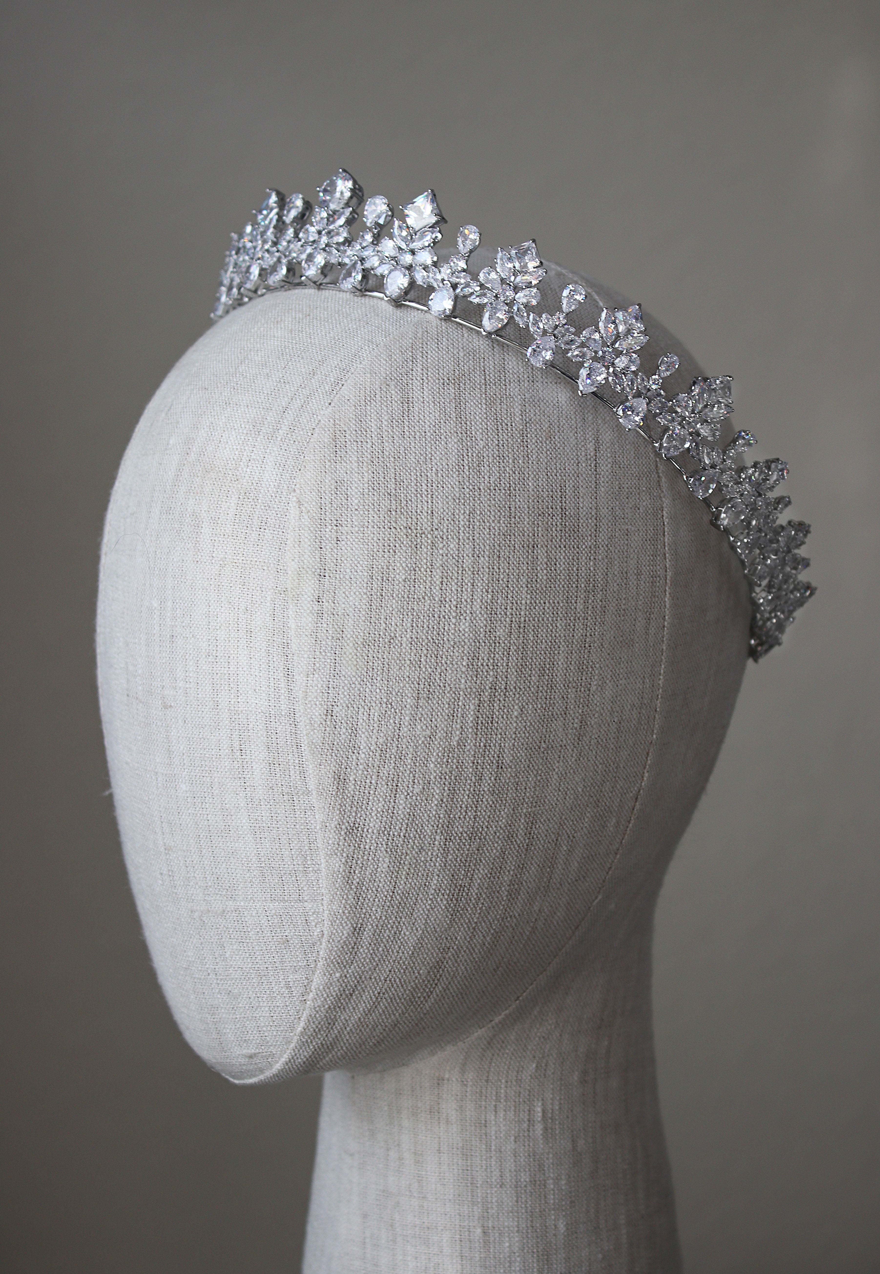 Royal Bridal Crown by CHANNING – Elegant Wedding Tiara for Brides, Perfect for Bridal Showers, Weddings & Special Occasions