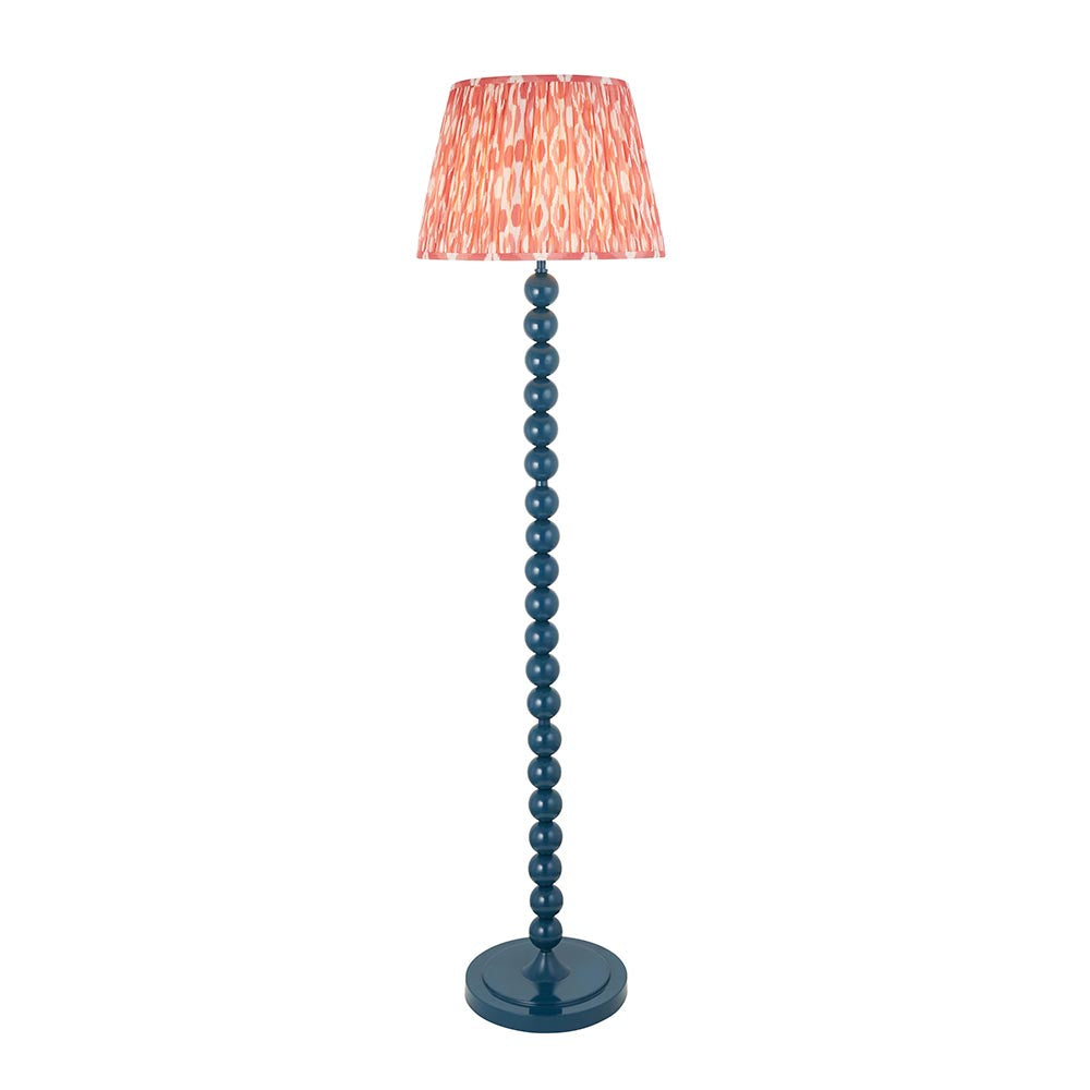 Auralis Ikat Floor Lamp with E27 Socket - Modern Handwoven Design for Living Room, Bedroom & Office Lighting
