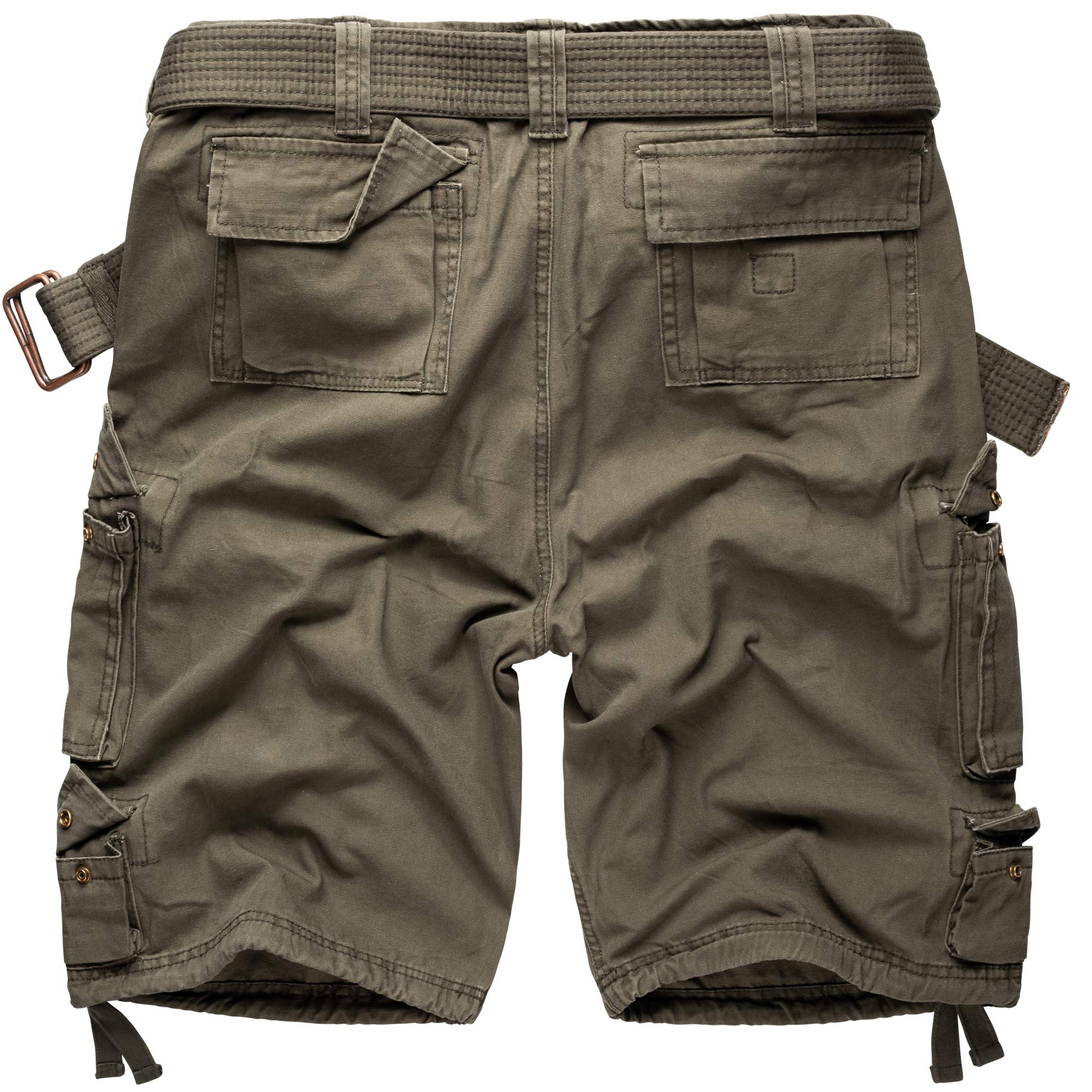 Men's Olive Green Division Shorts - Lightweight Quick-Dry Casual Athletic Shorts for Running, Gym, and Outdoor Activities