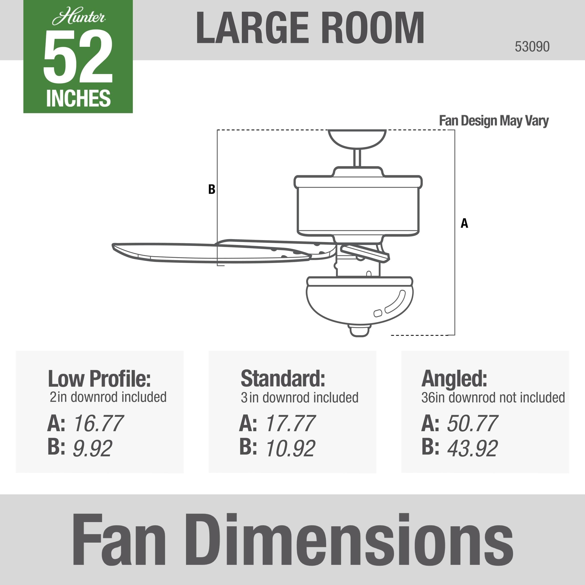 Hunter Fan Company 53090 Builder Deluxe 52