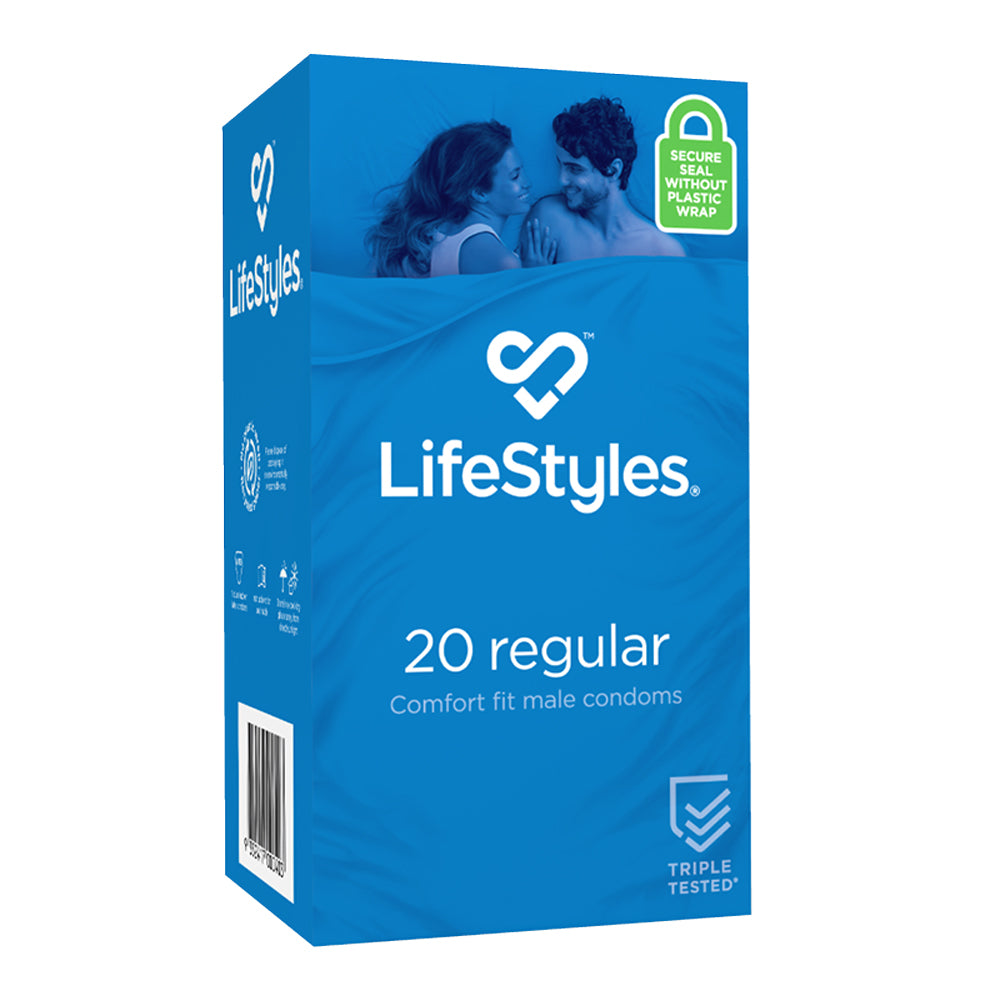 Ansell LifeStyles Regular Latex Condoms - 36 Count Pack | Ultra Thin & Reliable Protection | Perfect for Safe Intimacy & Birth Control | Great for Couples & Dating Scenarios